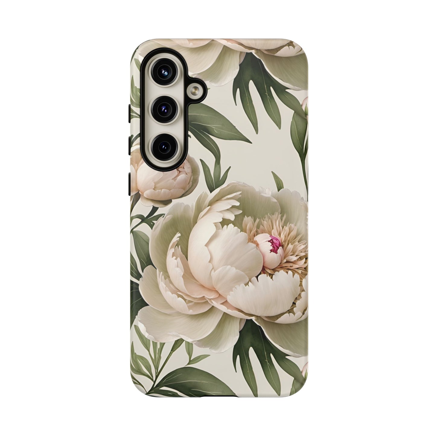 Watercolor Large Peonies Tough Cases