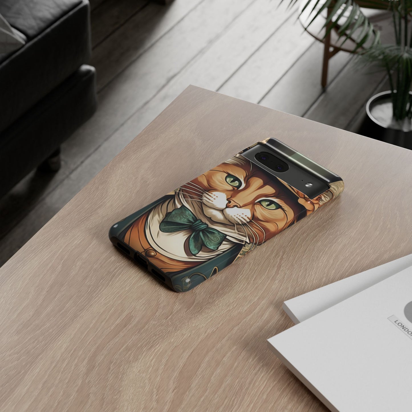Alphonse Mucha Tough Phone Cases (A gentleman cat)