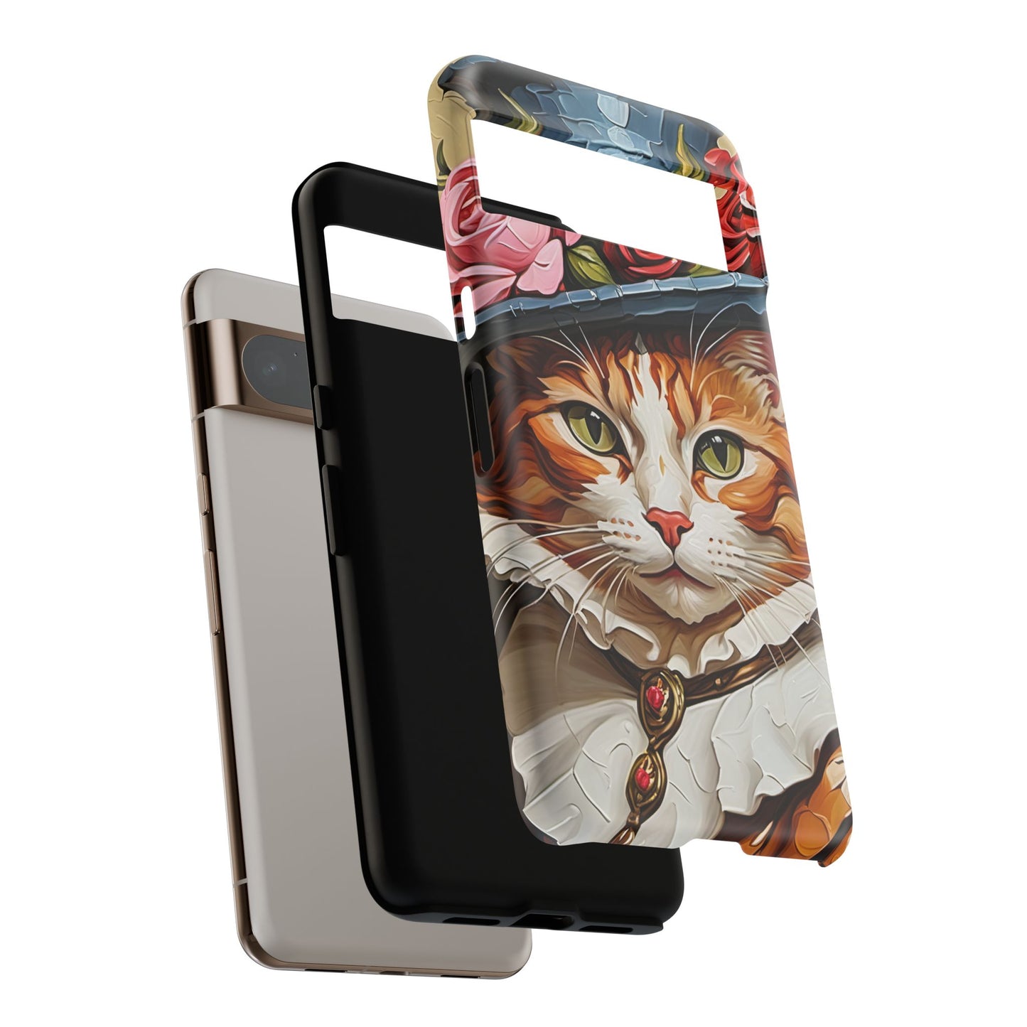 Oil Painting Cat Tough Phone Cases (A Gentleman)