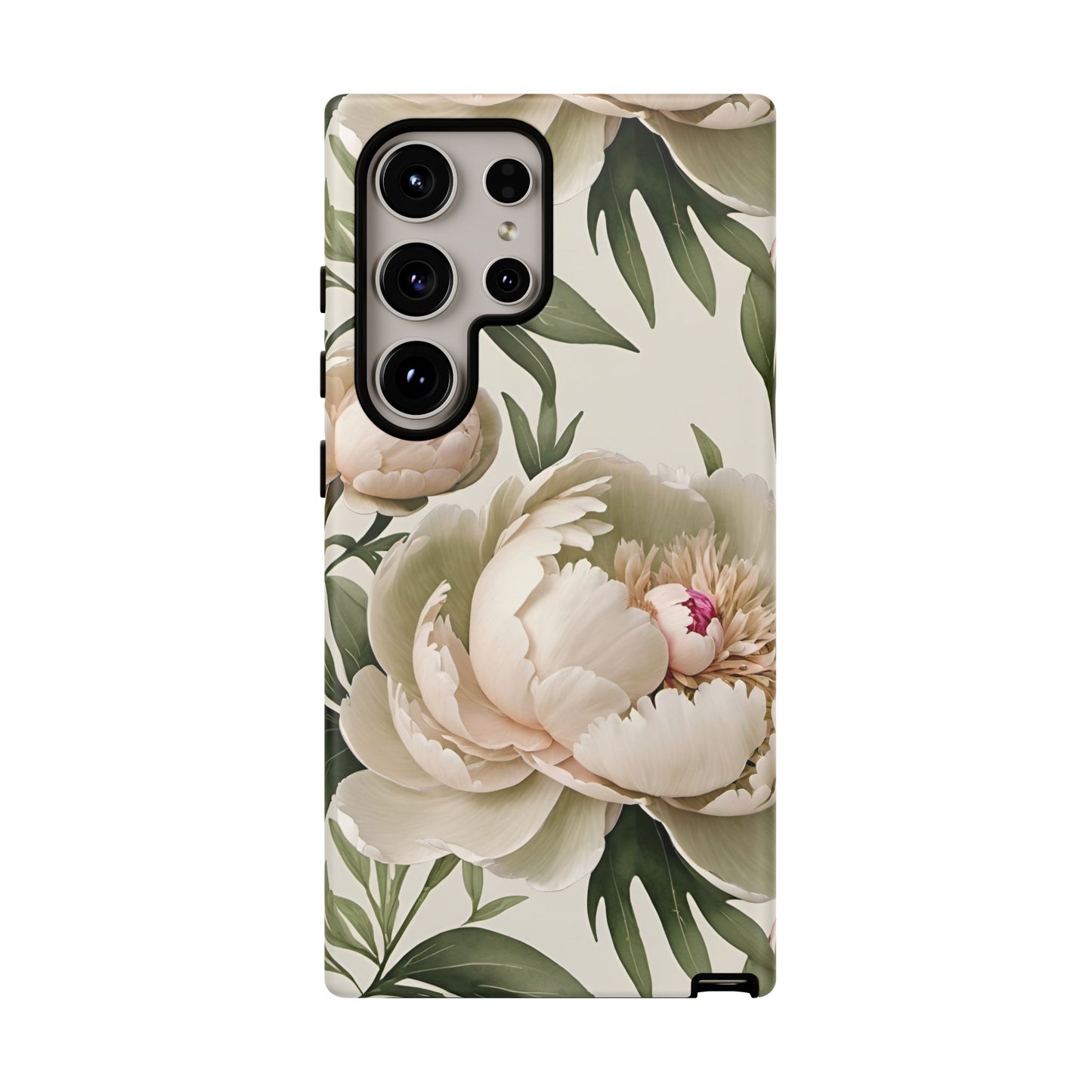 Watercolor Large Peonies Tough Cases