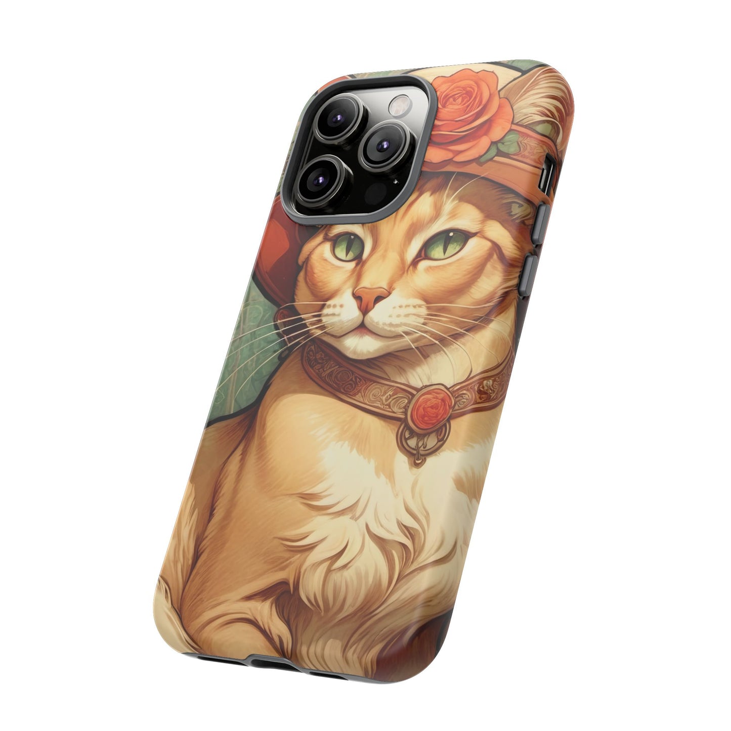 Alphonse Mucha Tough Phone Cases (A lady cat)