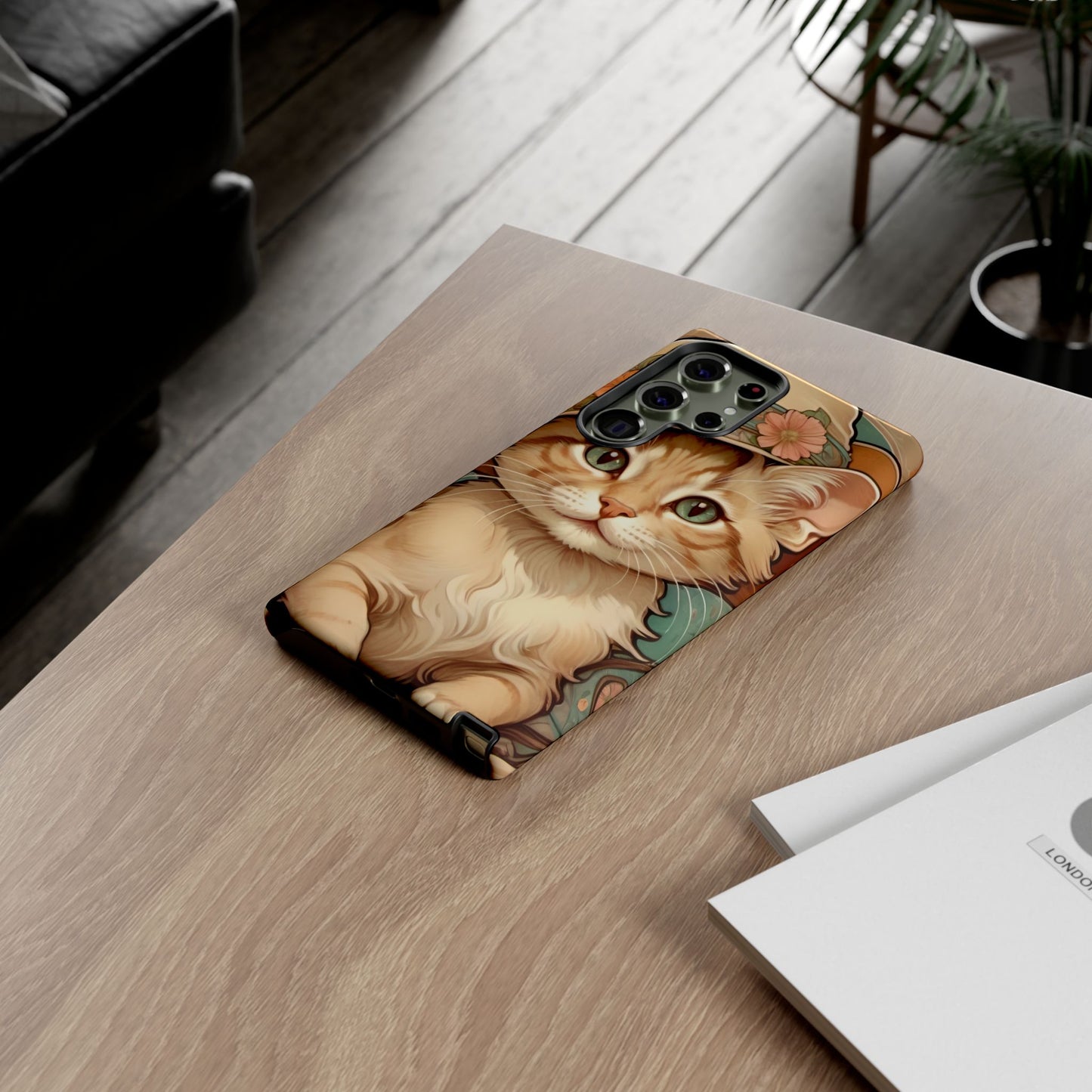Alphonse Mucha Tough Phone Cases (A kitten)