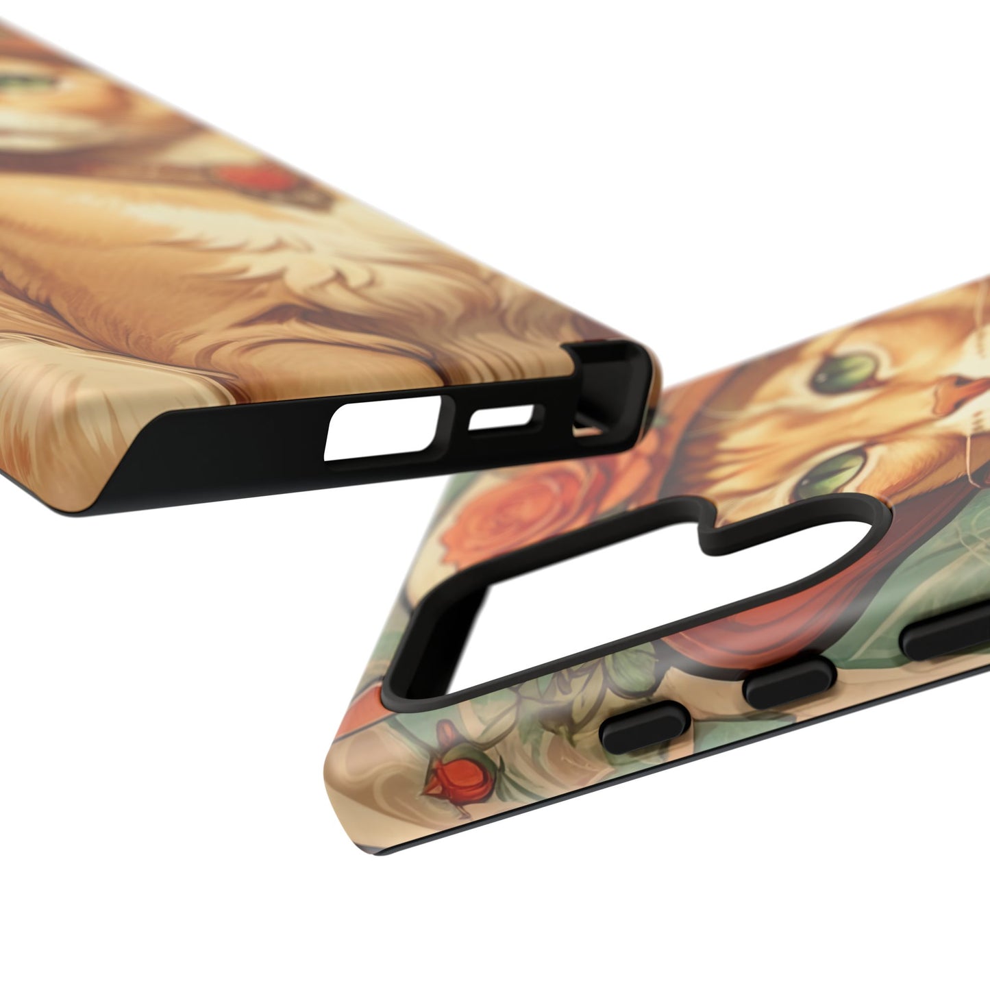 Alphonse Mucha Tough Phone Cases (A lady cat)