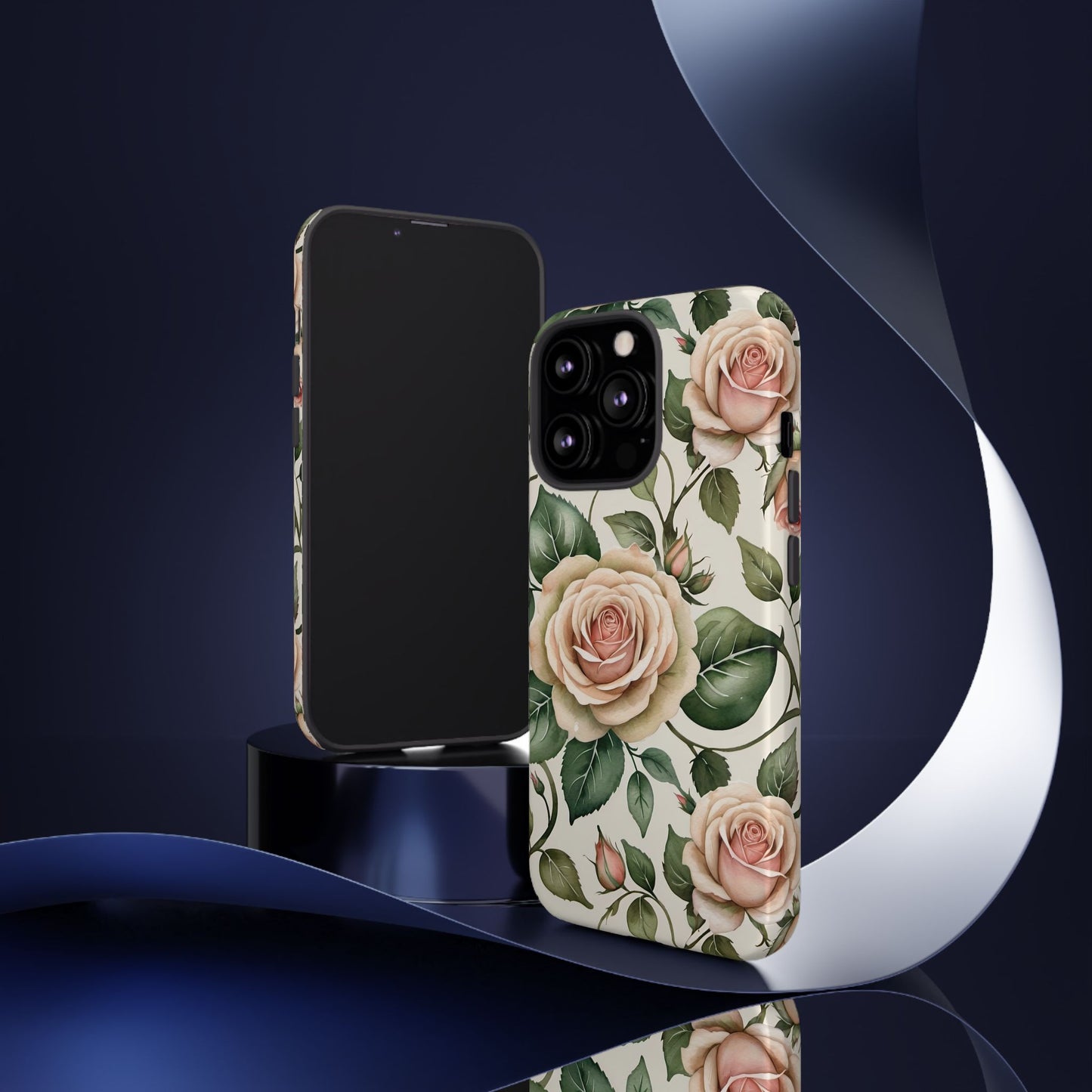 Watercolor Large Roses Tough Cases 2