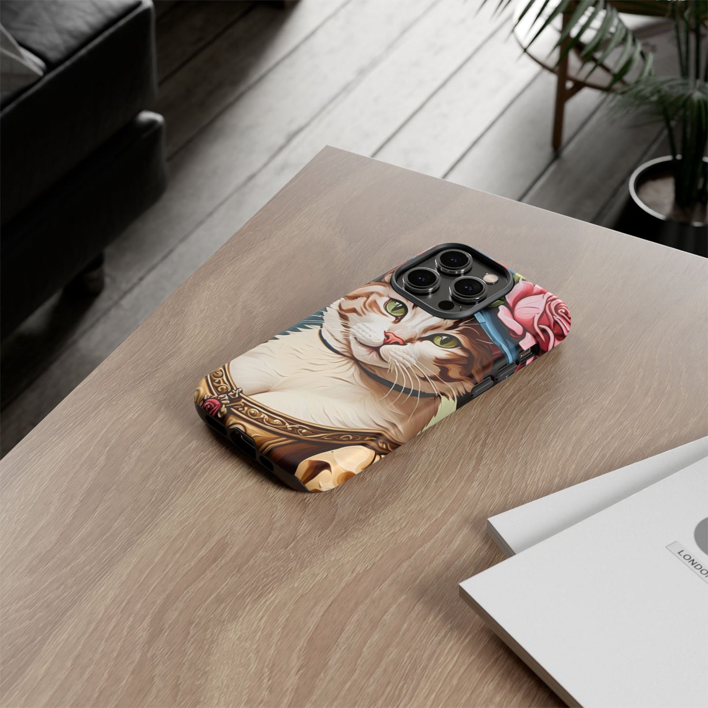 Oil Painting Cat Tough Phone Cases (A Lady 2)