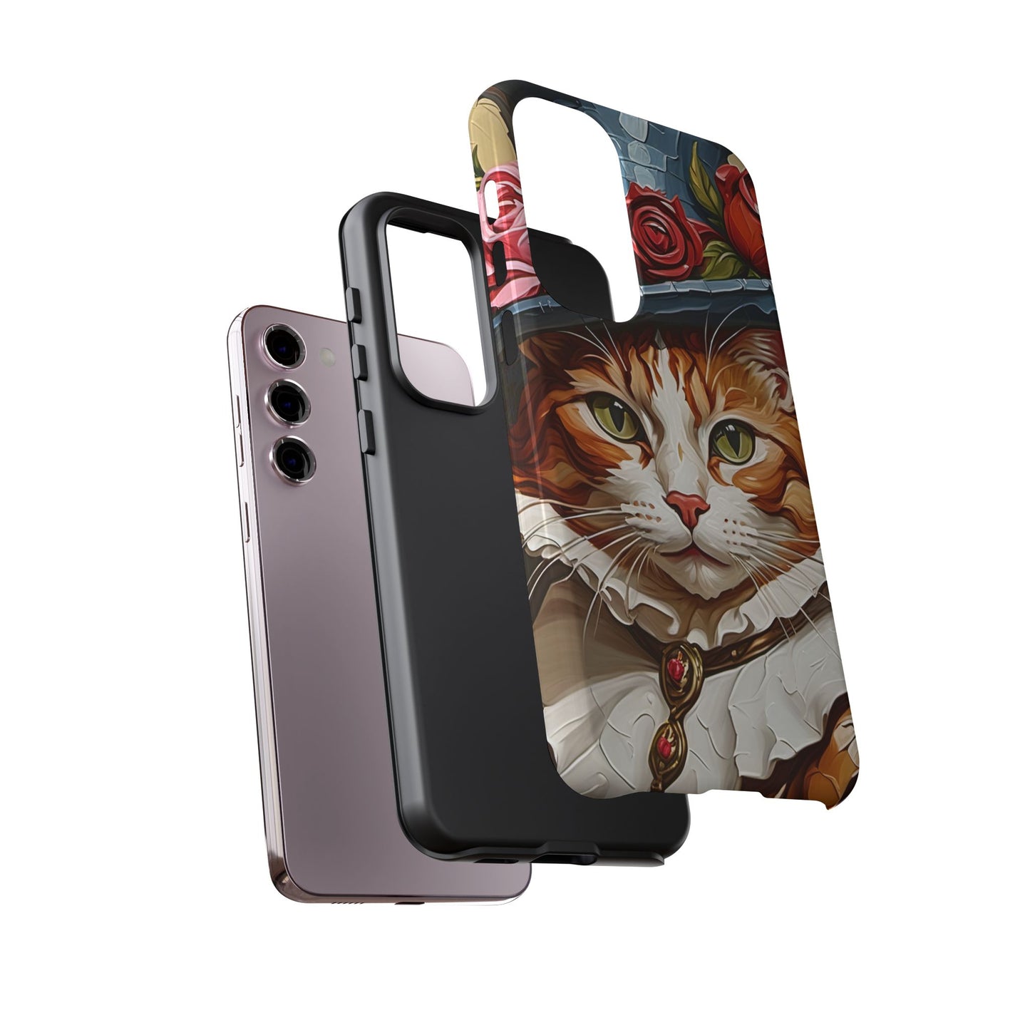 Oil Painting Cat Tough Phone Cases (A Gentleman)
