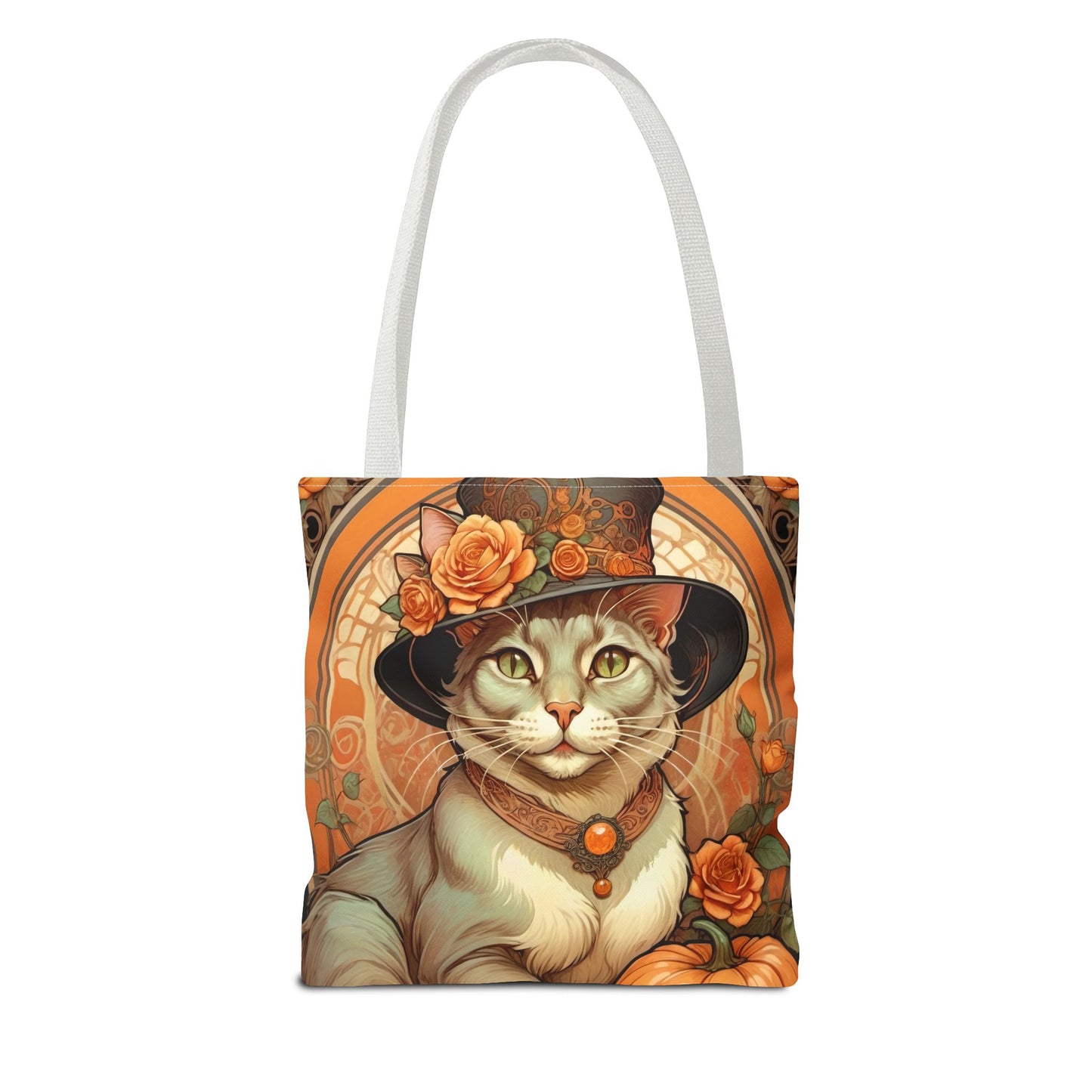 Halloween Art Nouveau Cat Tote