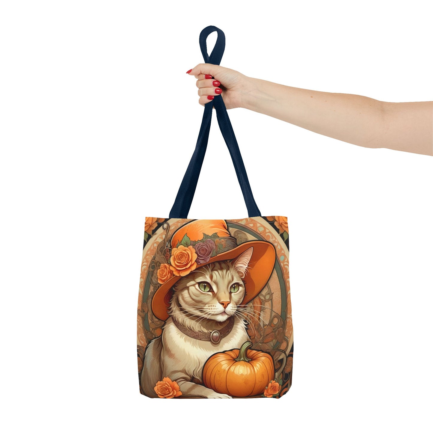 Halloween Art Nouveau Cat Tote