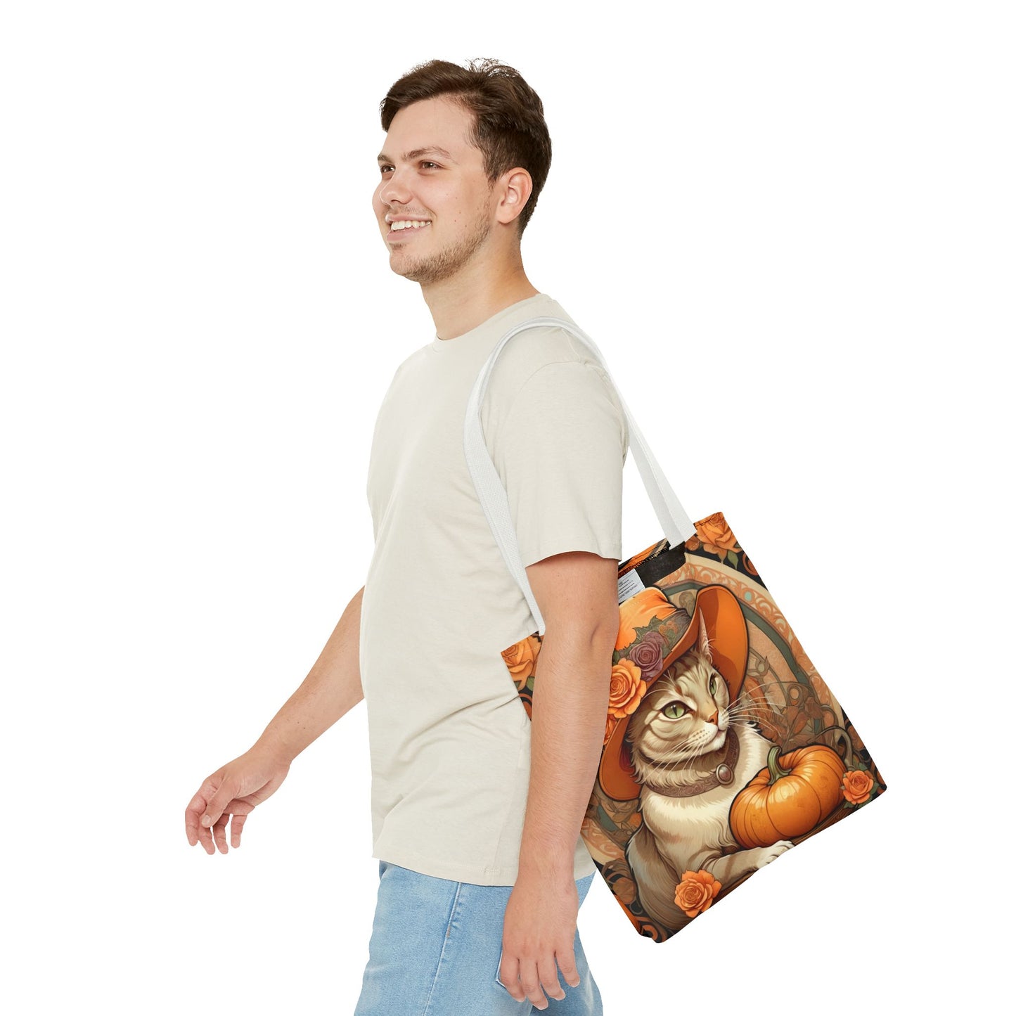 Halloween Art Nouveau Cat Tote