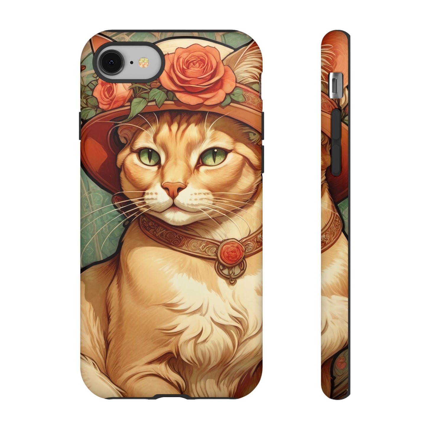 Alphonse Mucha Tough Phone Cases (A lady cat)