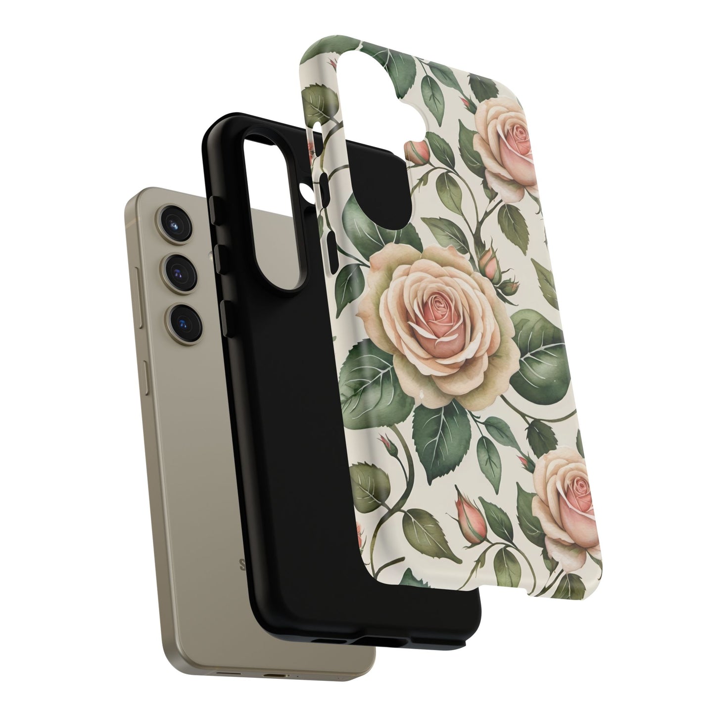 Watercolor Large Roses Tough Cases 2