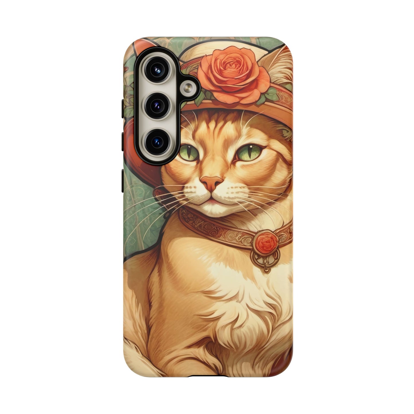 Alphonse Mucha Tough Phone Cases (A lady cat)