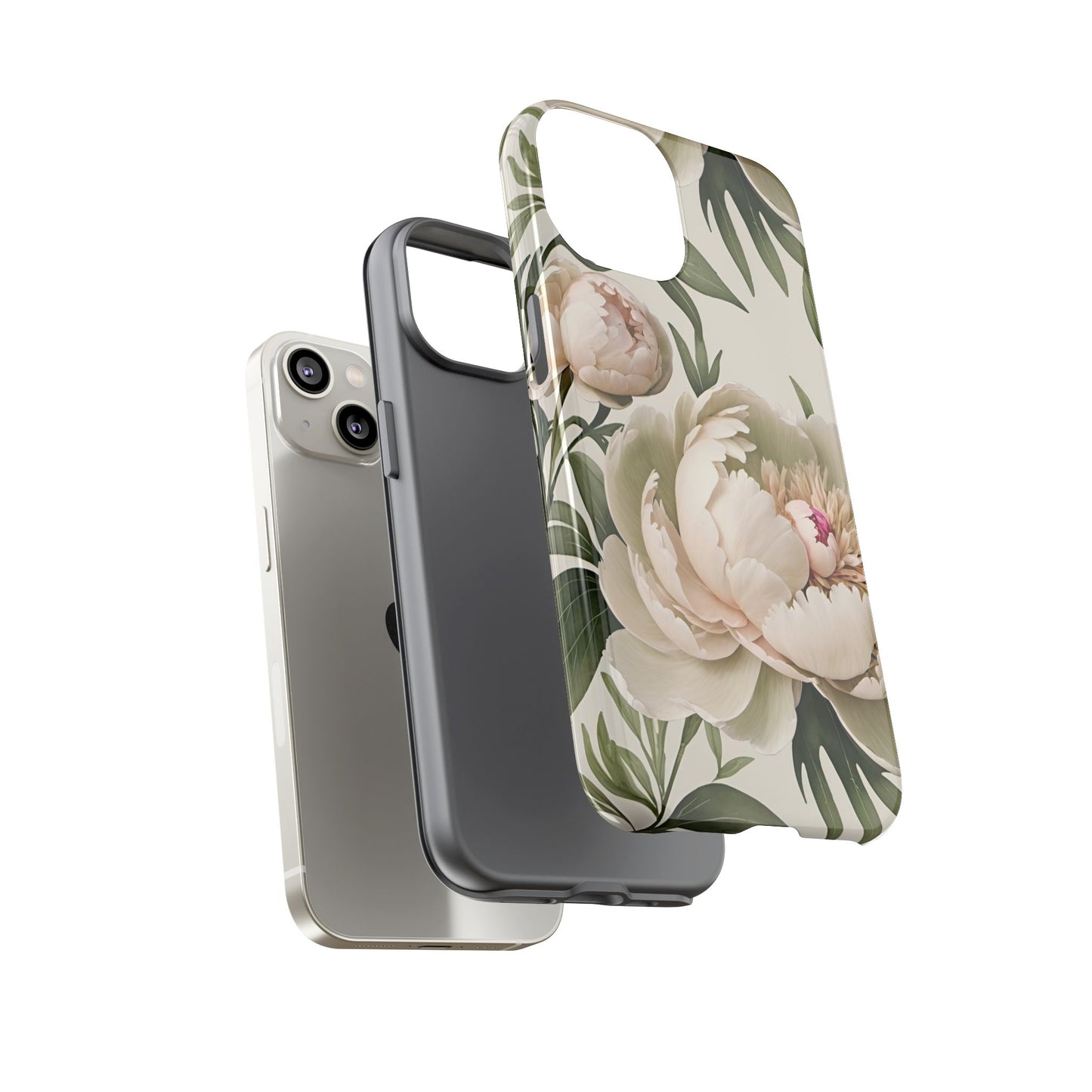 Watercolor Large Peonies Tough Cases