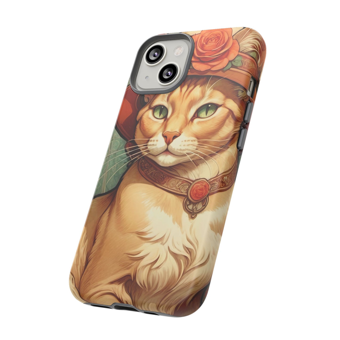 Alphonse Mucha Tough Phone Cases (A lady cat)