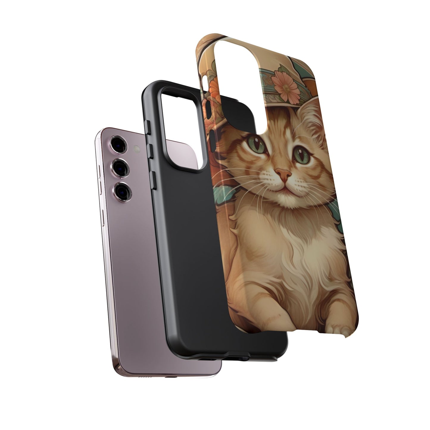 Alphonse Mucha Tough Phone Cases (A kitten)