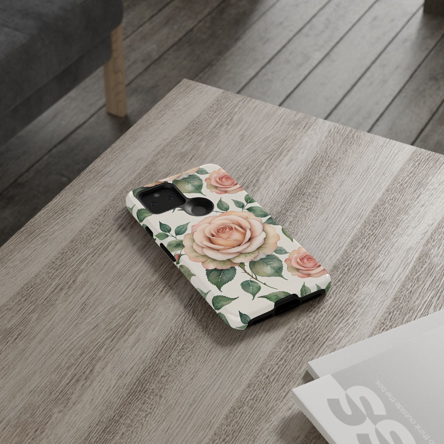 Watercolor Large Roses Tough Cases