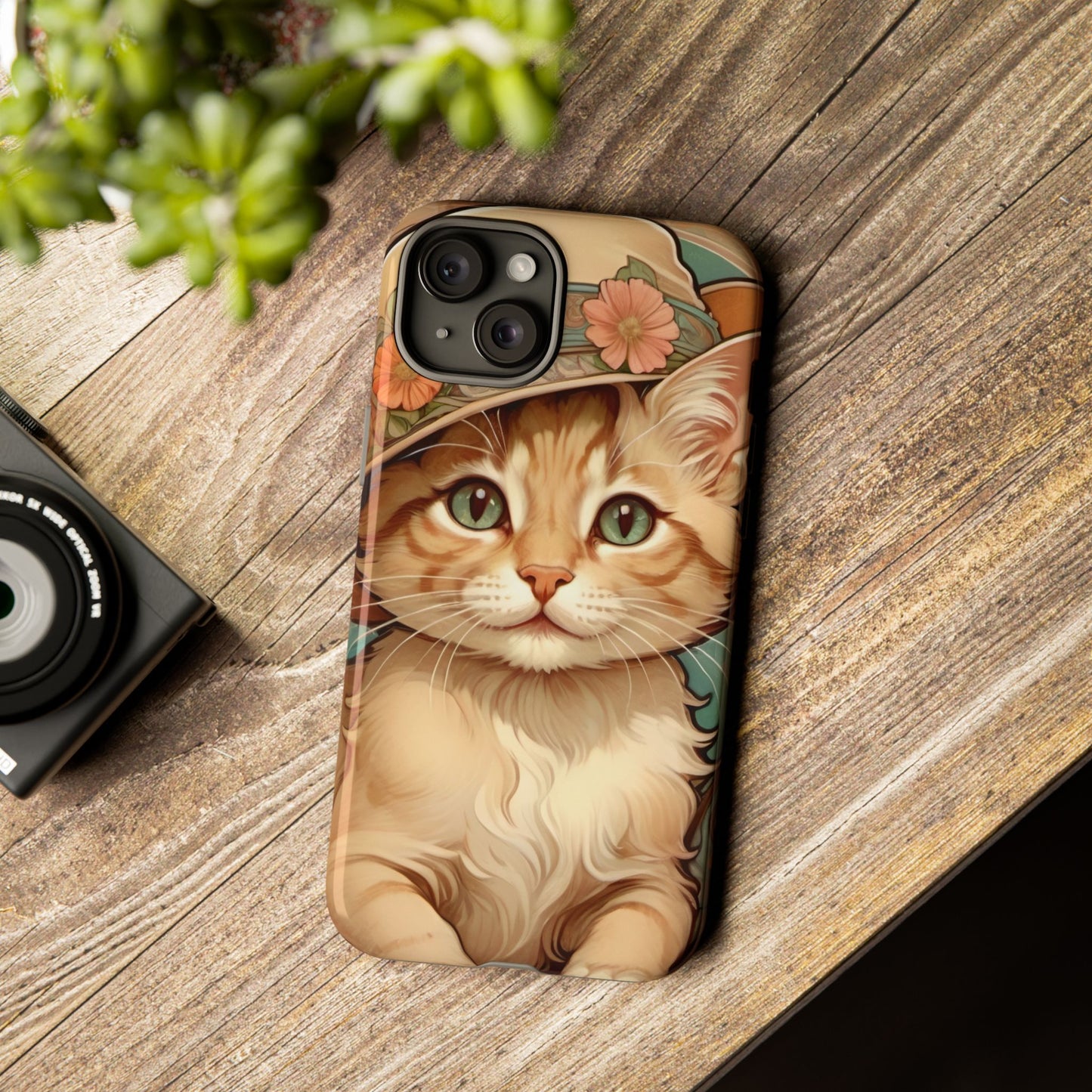 Alphonse Mucha Tough Phone Cases (A kitten)