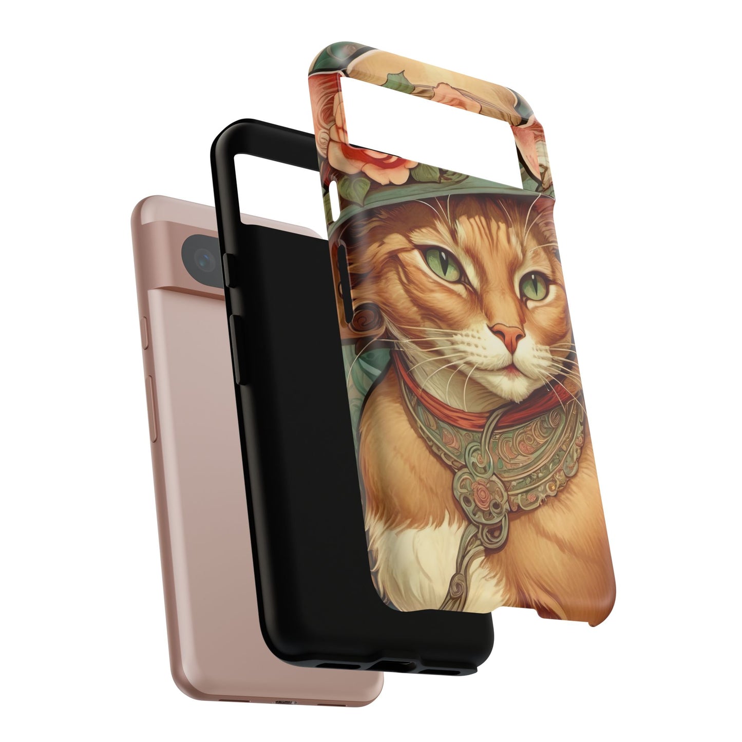 Alphonse Mucha Tough Phone Cases (A lady cat 2)