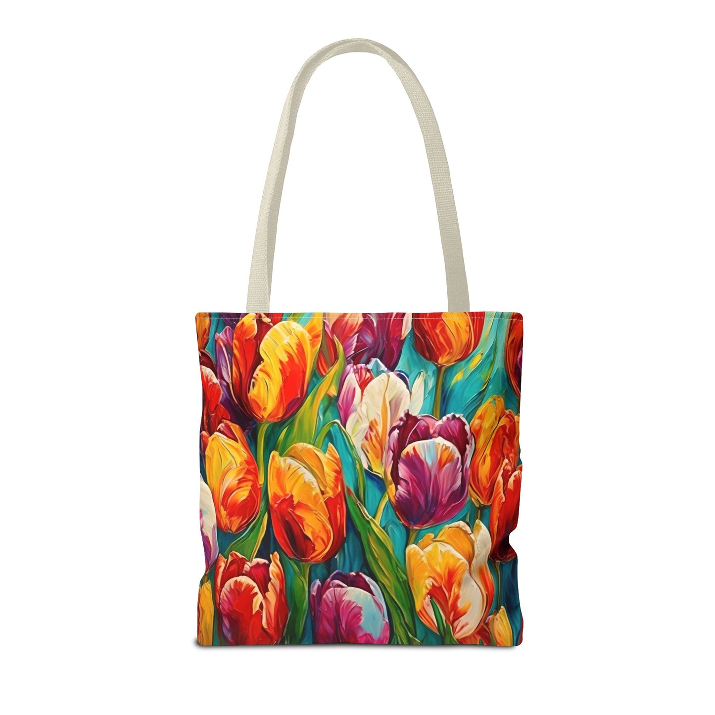Vincent Van Gogh inspired Colorful Tulips Tote Bag