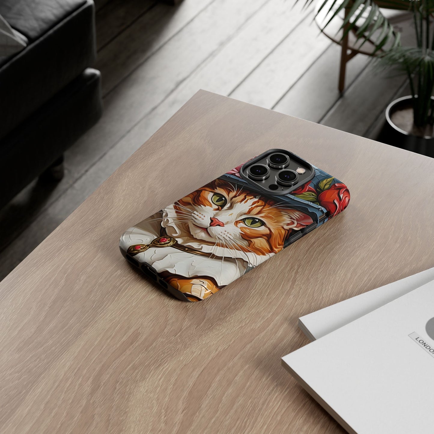 Oil Painting Cat Tough Phone Cases (A Gentleman)