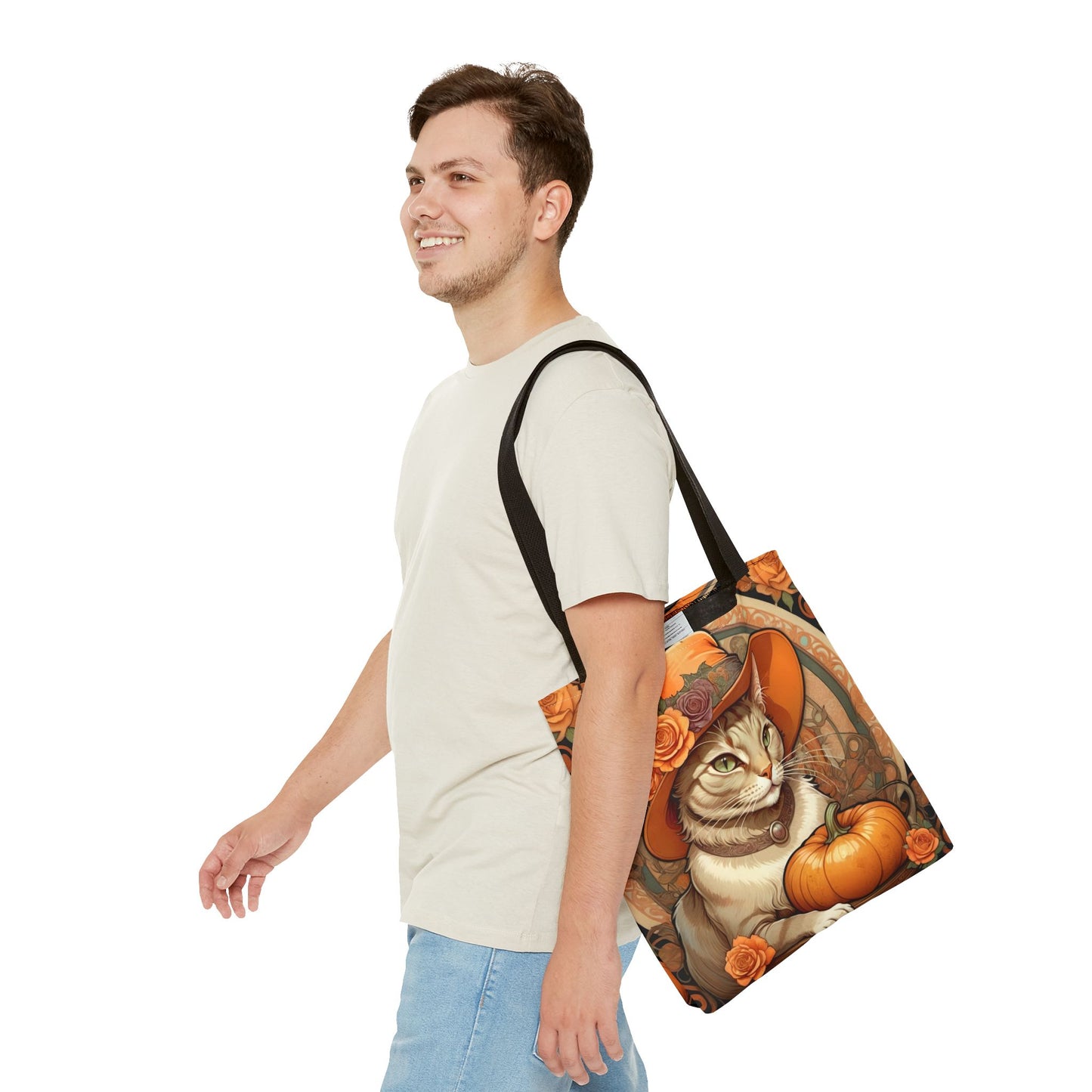 Halloween Art Nouveau Cat Tote