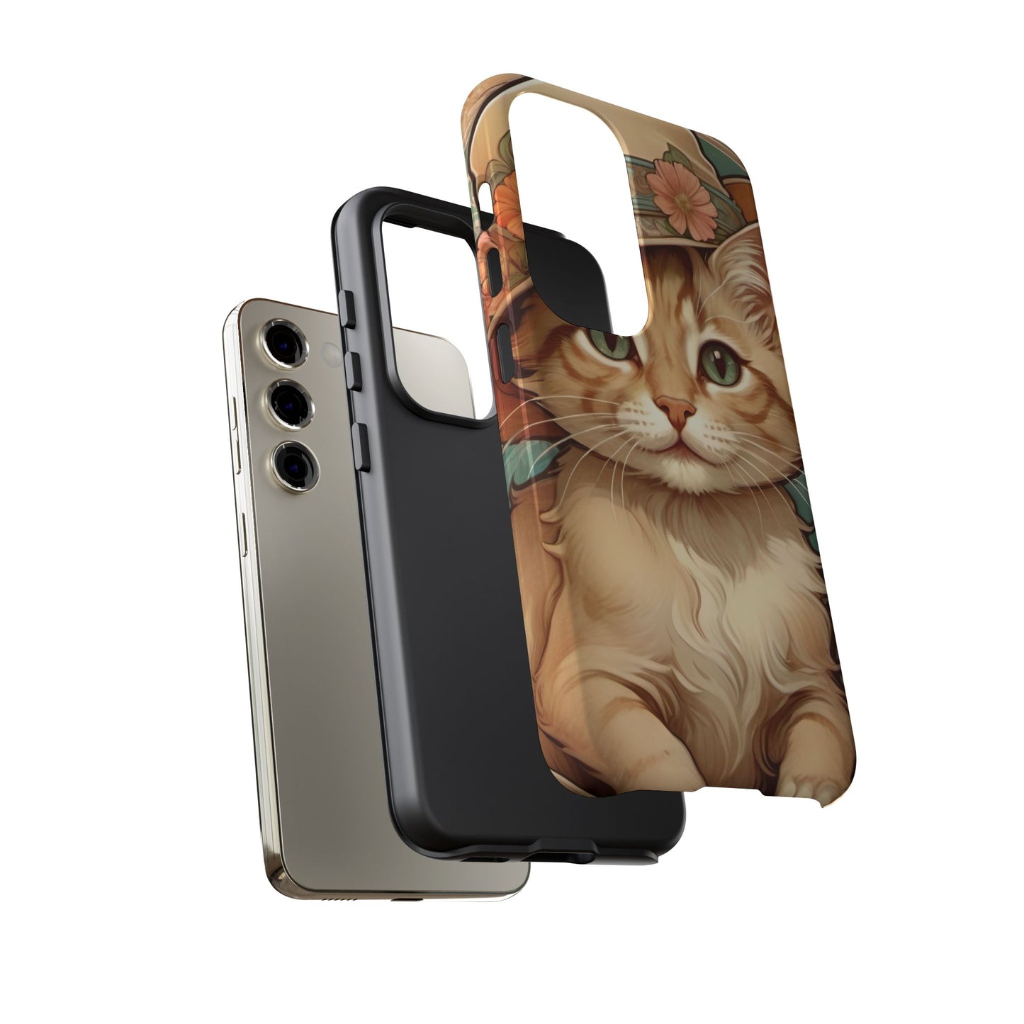 Alphonse Mucha Tough Phone Cases (A kitten)