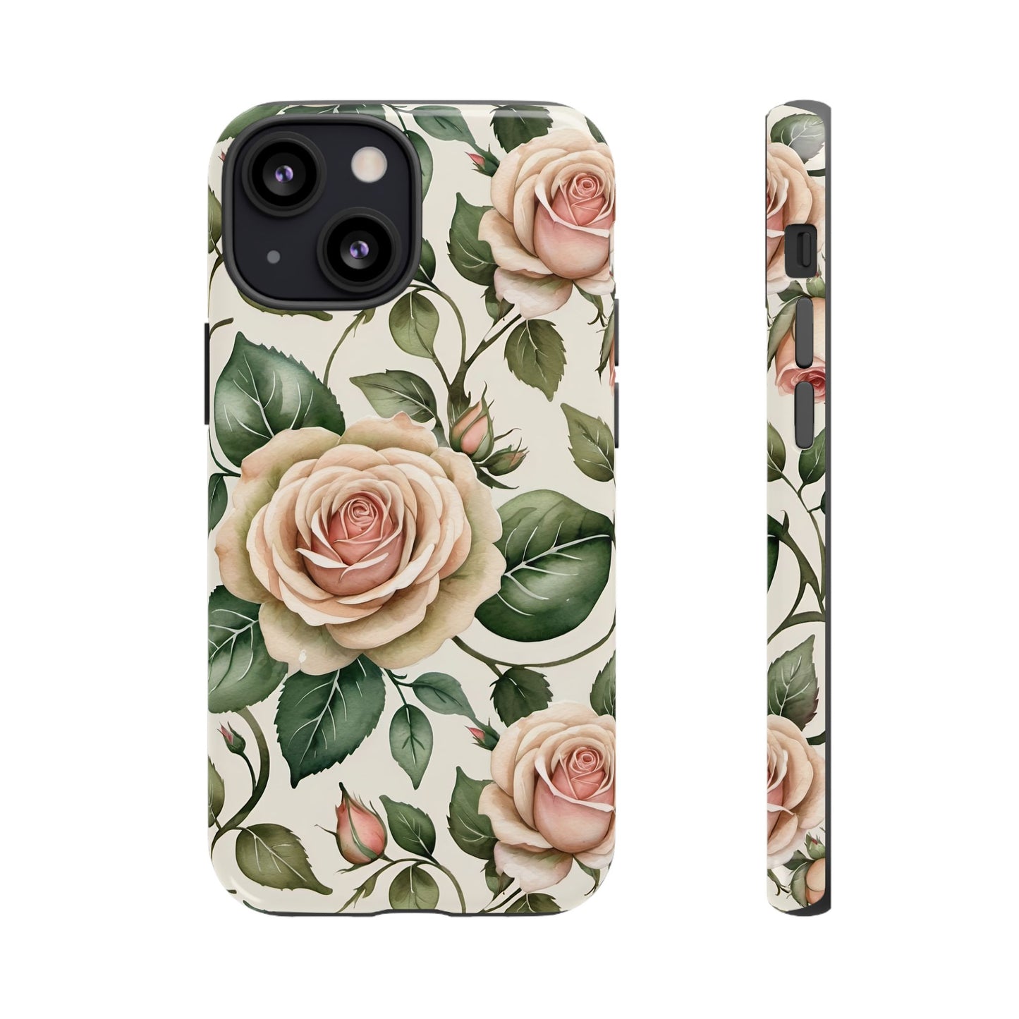 Watercolor Large Roses Tough Cases 2