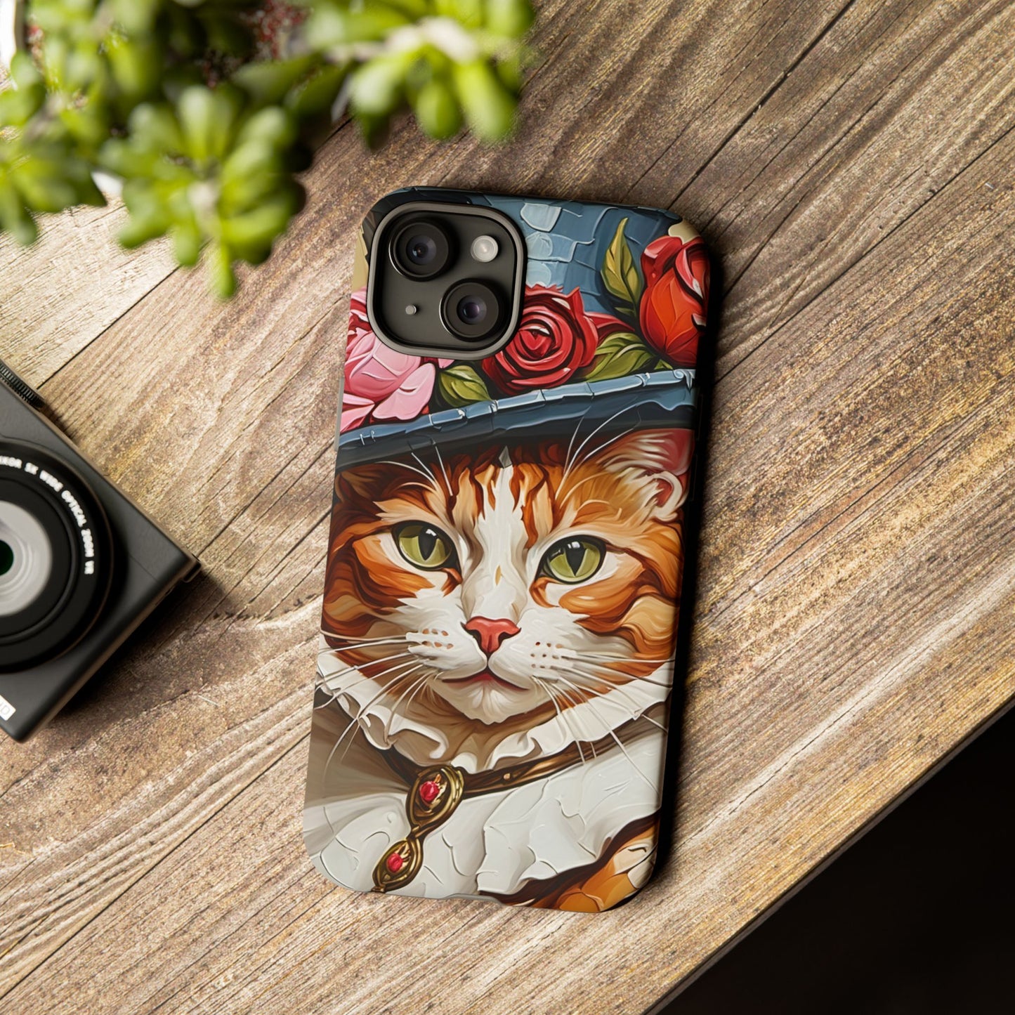Oil Painting Cat Tough Phone Cases (A Gentleman)