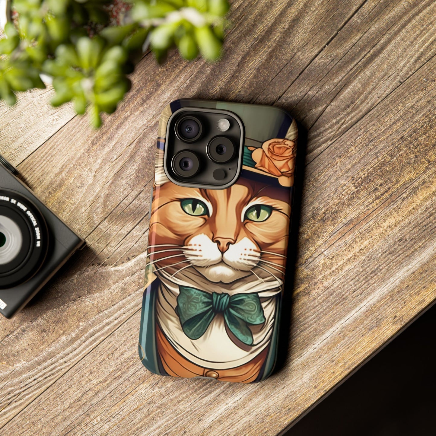 Alphonse Mucha Tough Phone Cases (A gentleman cat)