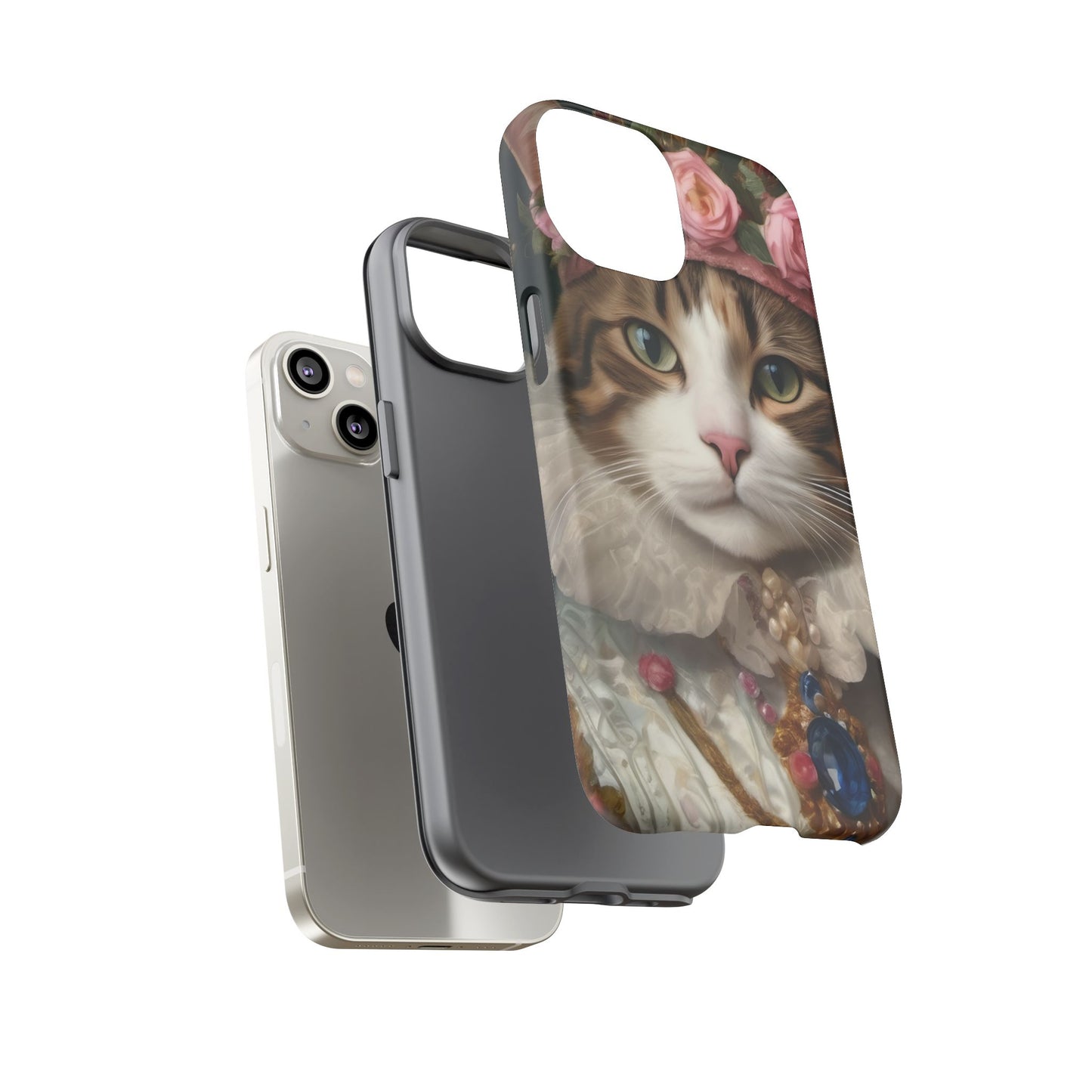 Rococo Cat Tough Phone Cases (A Queen)
