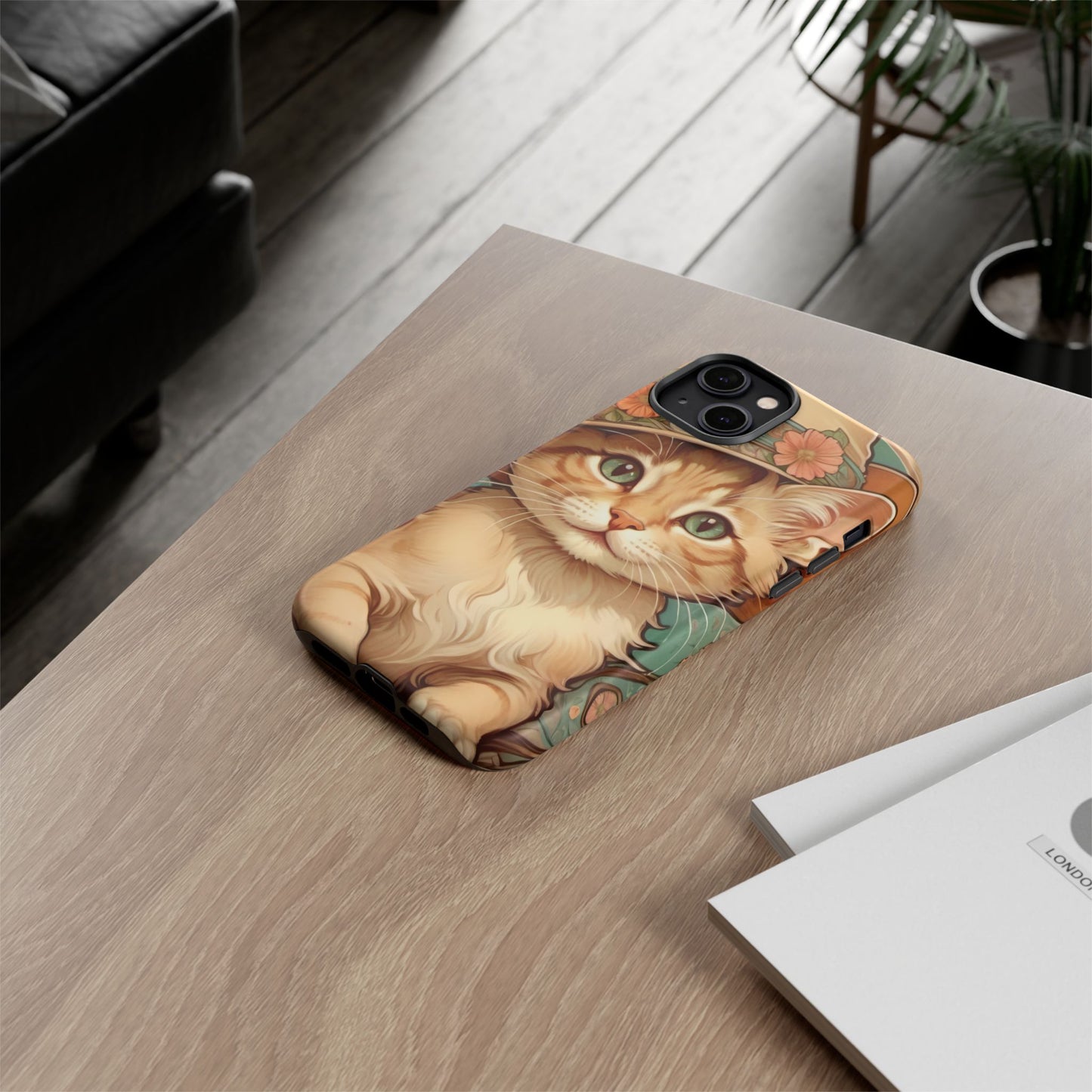 Alphonse Mucha Tough Phone Cases (A kitten)