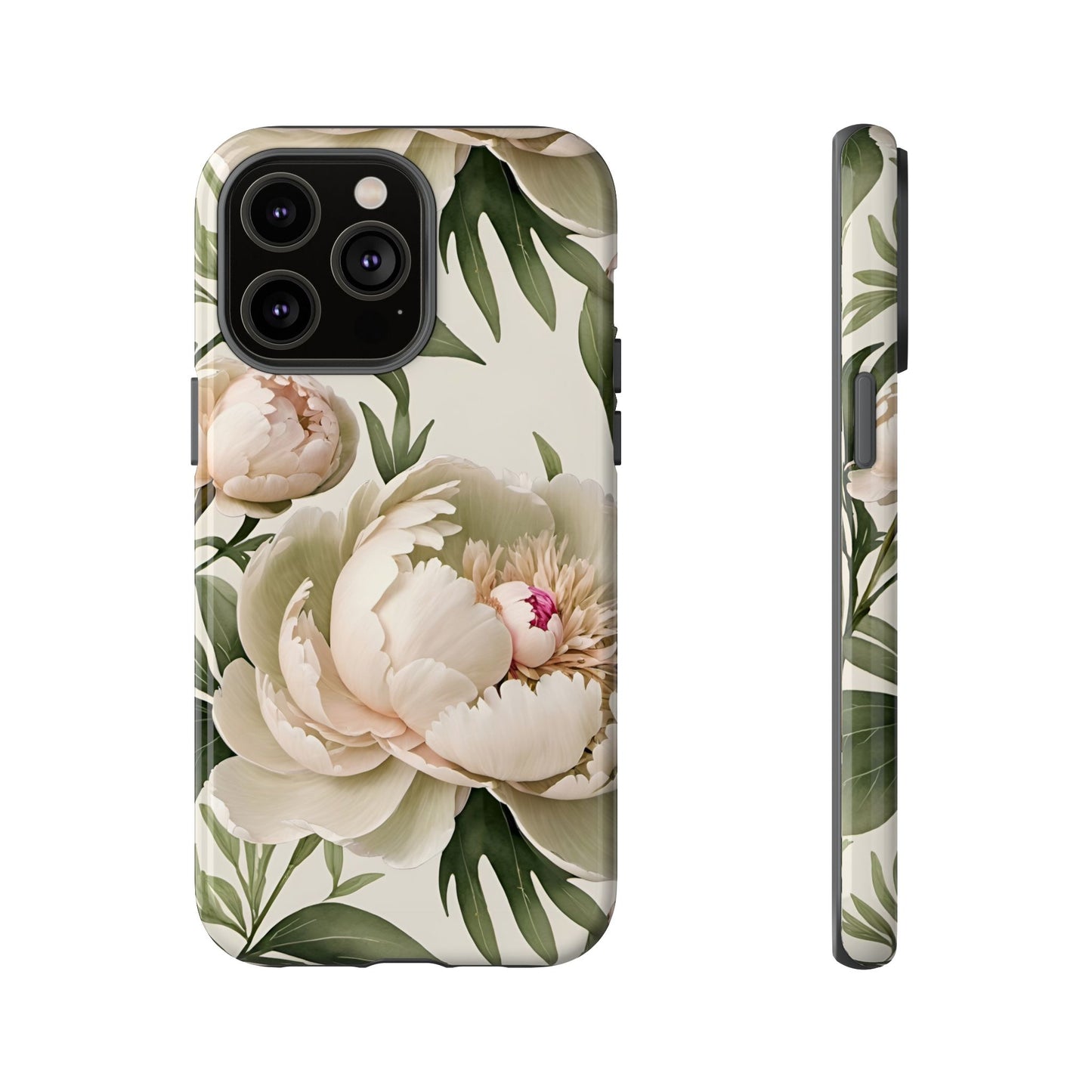 Watercolor Large Peonies Tough Cases