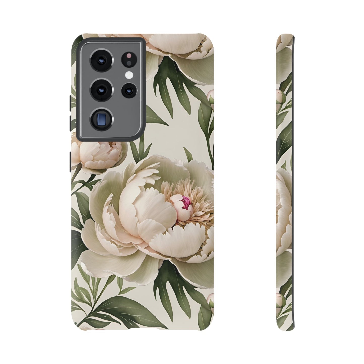 Watercolor Large Peonies Tough Cases