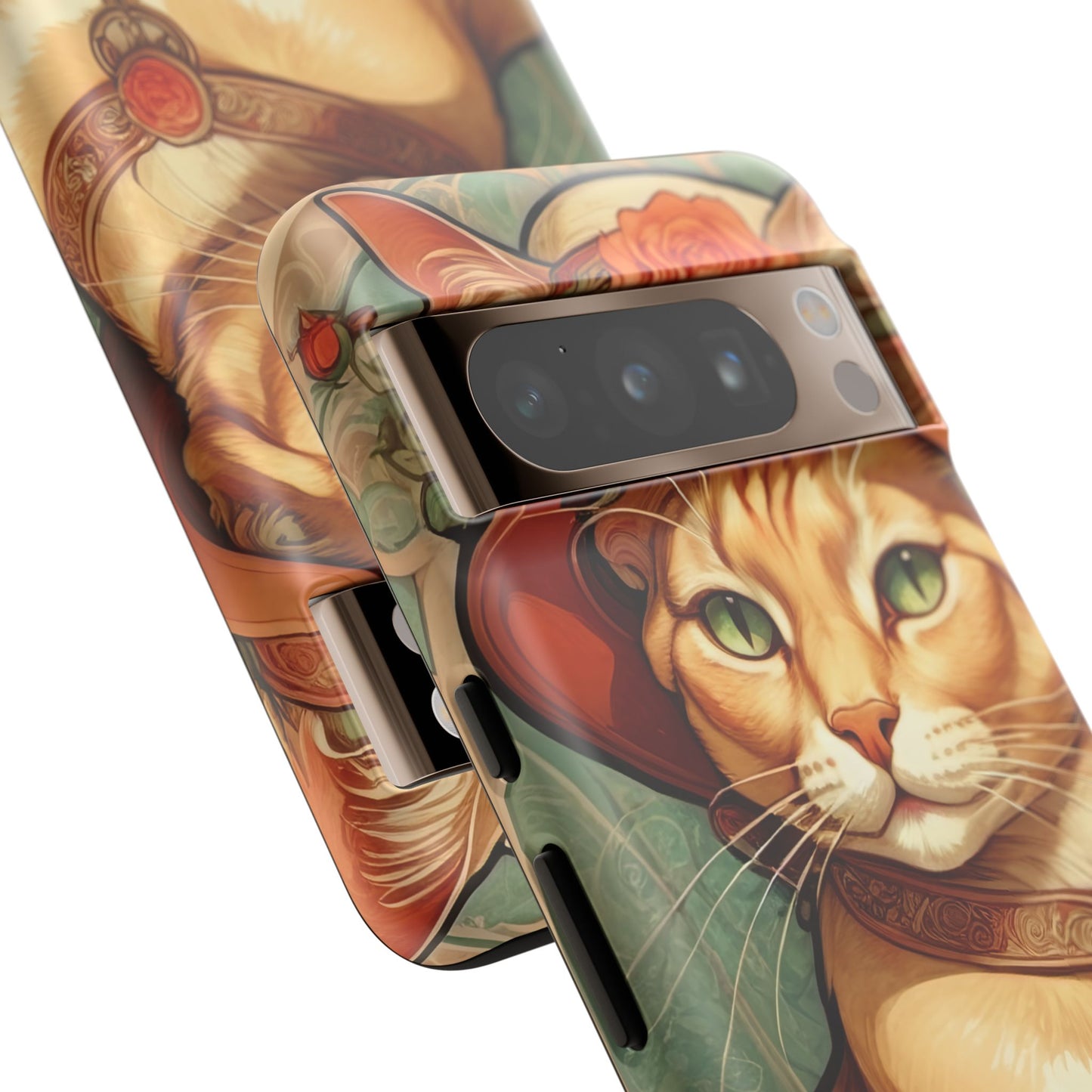 Alphonse Mucha Tough Phone Cases (A lady cat)