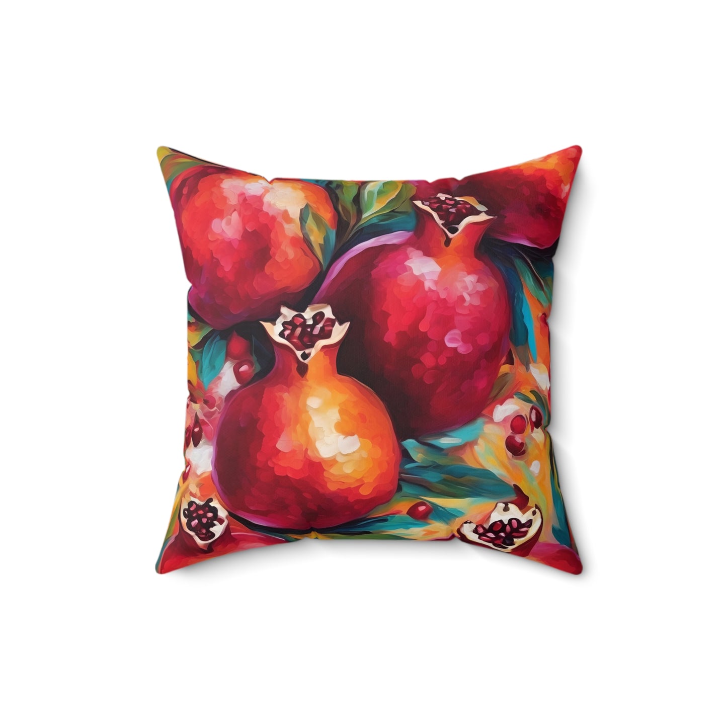 Vincent Van Gogh inspired Pomegranates Square Pillow