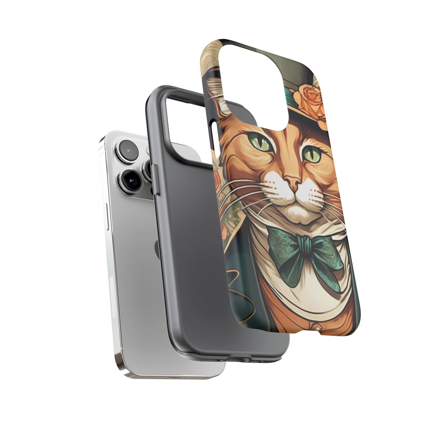 Alphonse Mucha Tough Phone Cases (A gentleman cat)