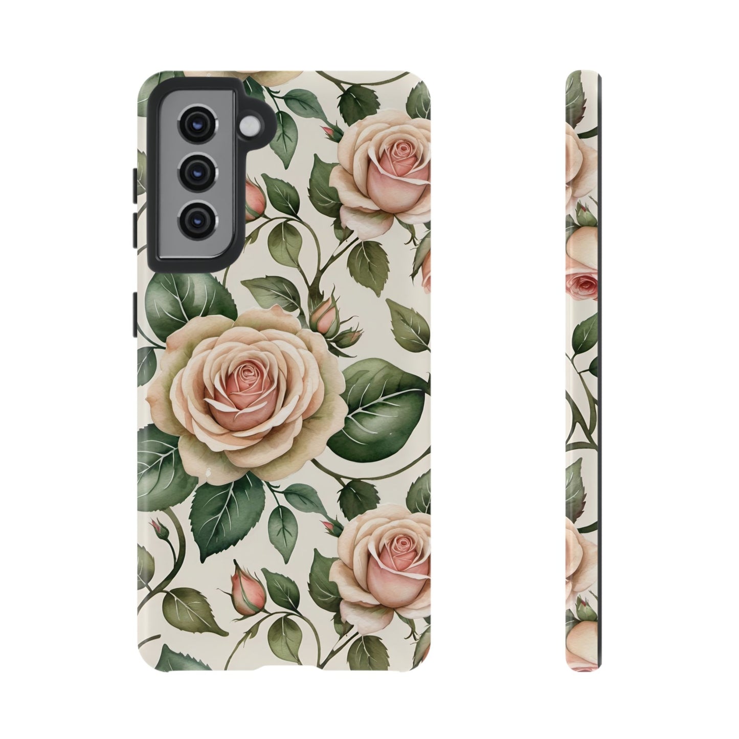 Watercolor Large Roses Tough Cases 2