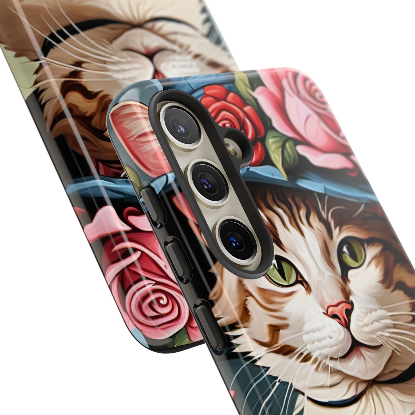 Oil Painting Cat Tough Phone Cases (A Lady 2)