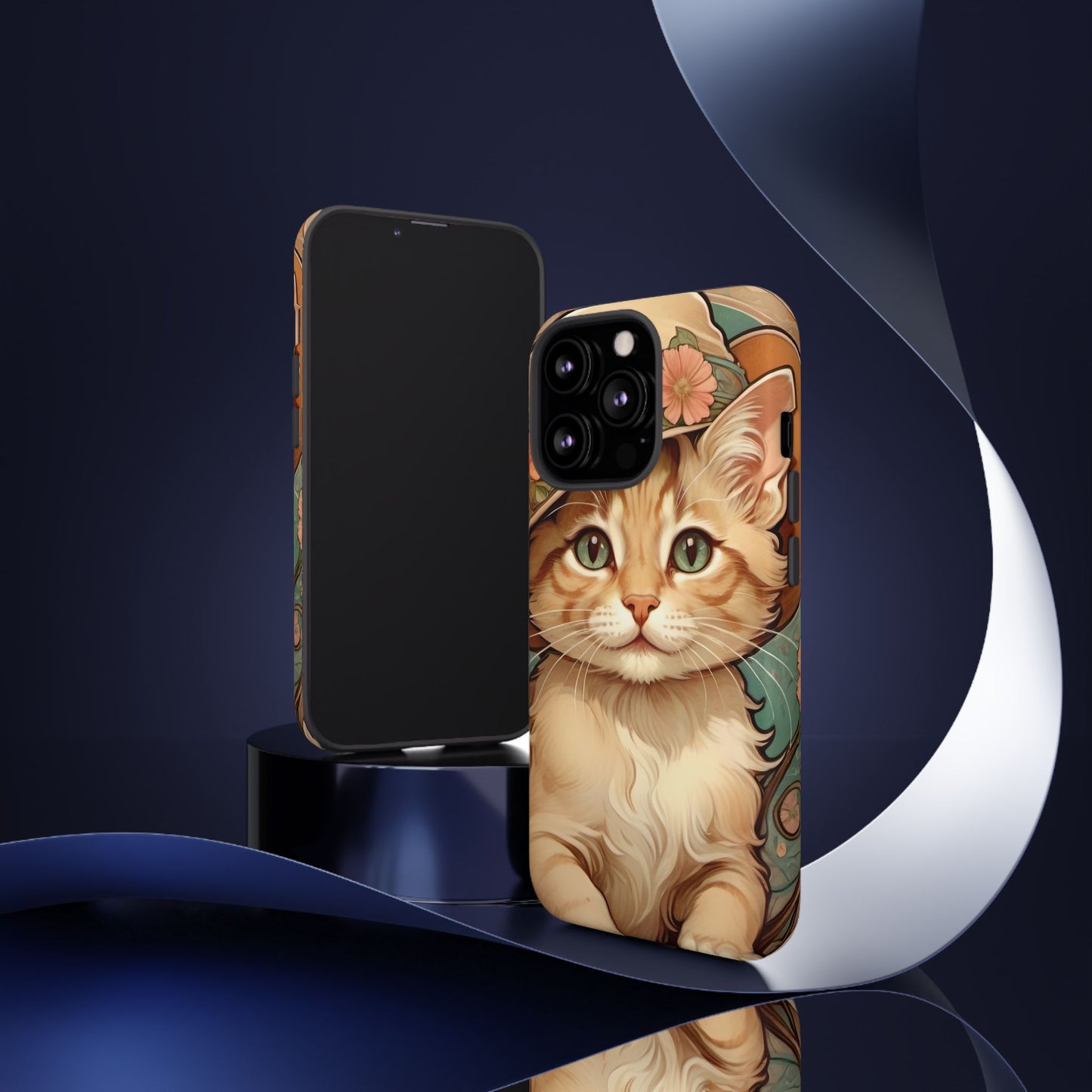 Alphonse Mucha Tough Phone Cases (A kitten)