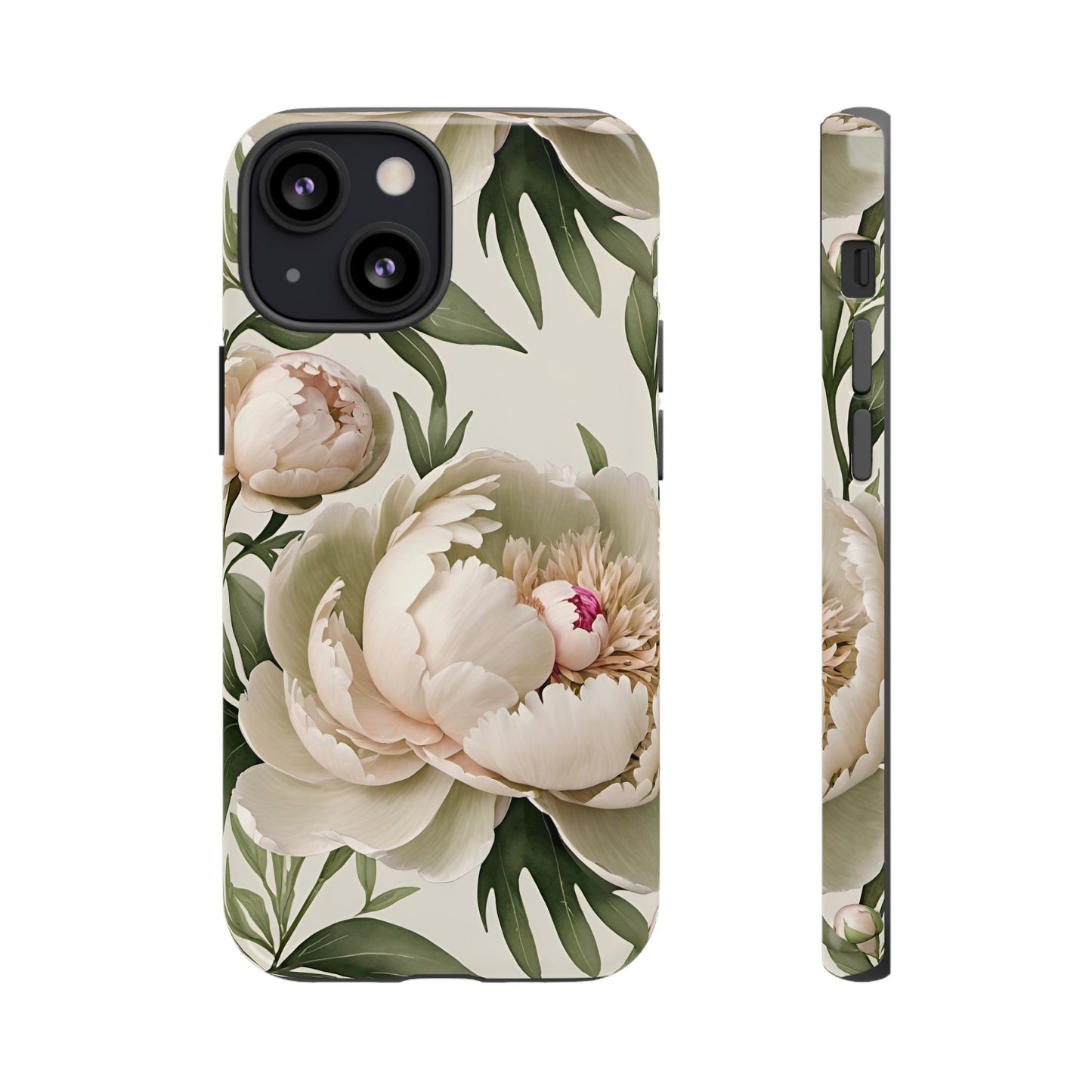Watercolor Large Peonies Tough Cases