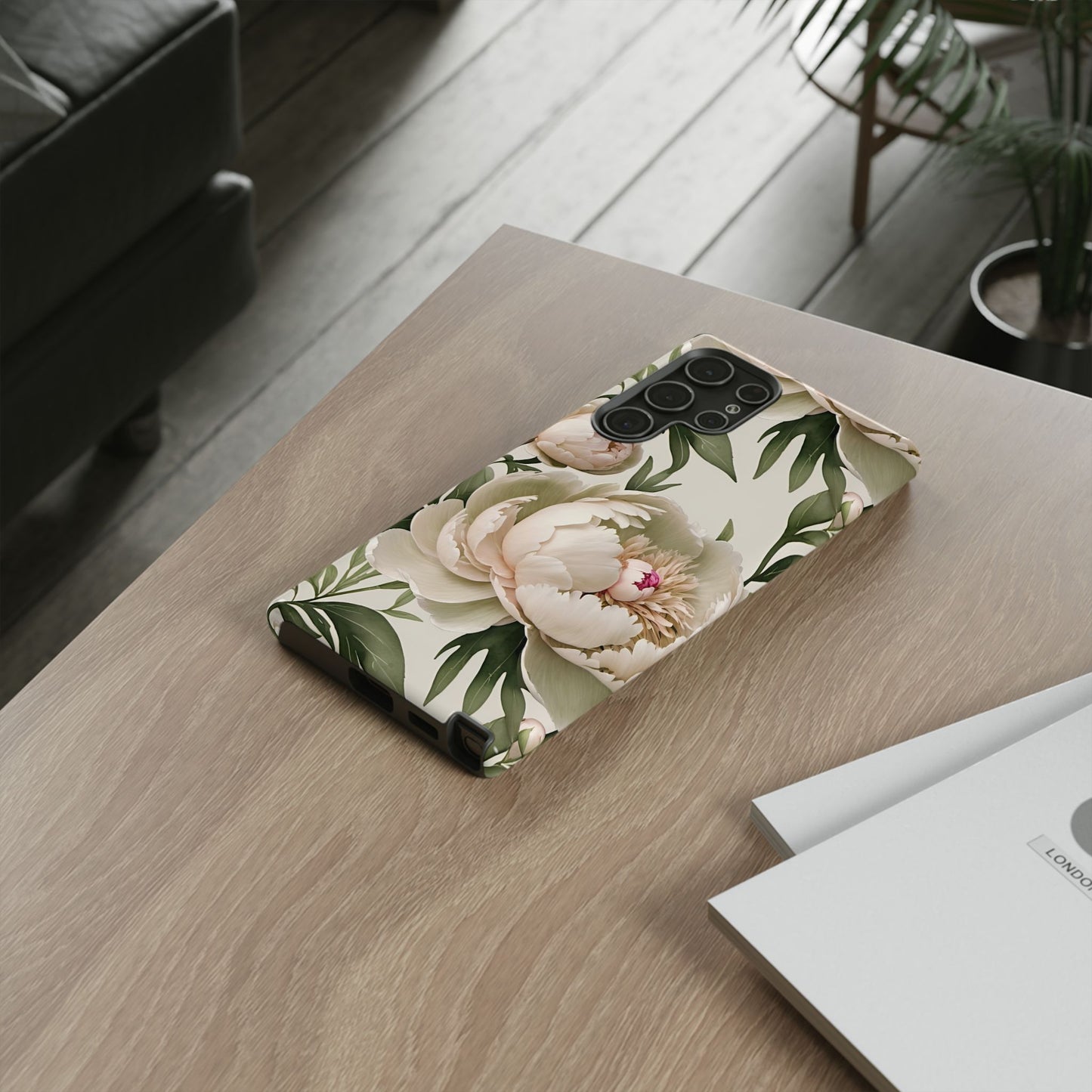 Watercolor Large Peonies Tough Cases