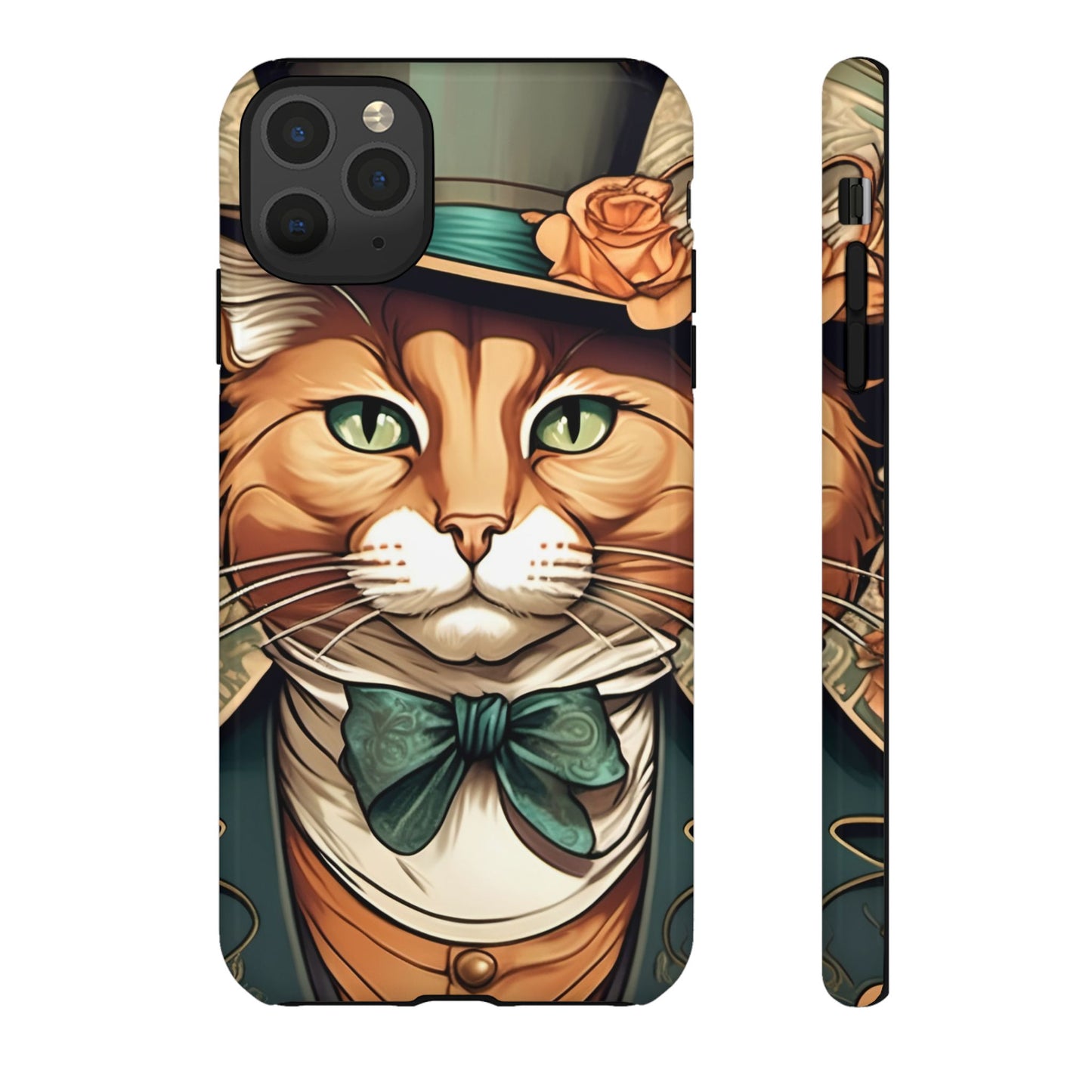 Alphonse Mucha Tough Phone Cases (A gentleman cat)