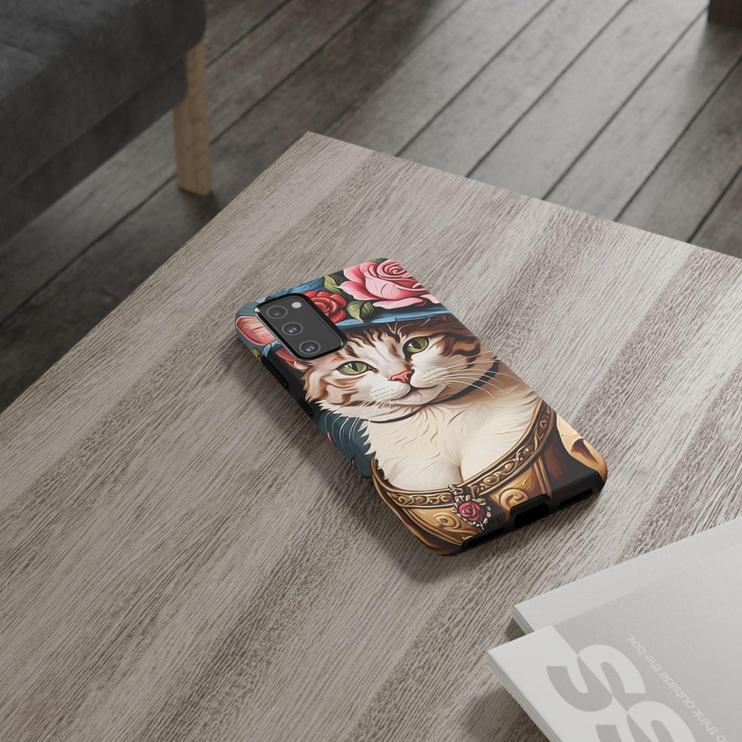 Oil Painting Cat Tough Phone Cases (A Lady 2)