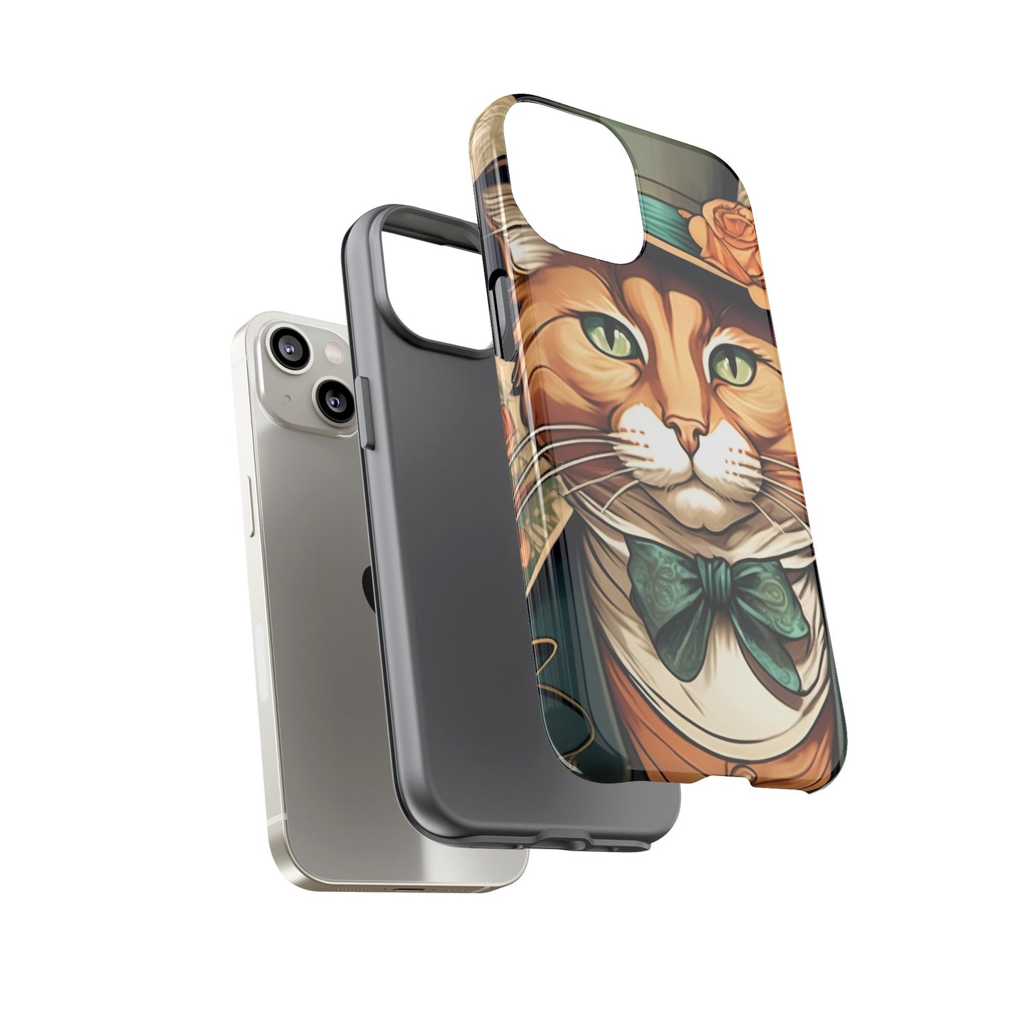 Alphonse Mucha Tough Phone Cases (A gentleman cat)