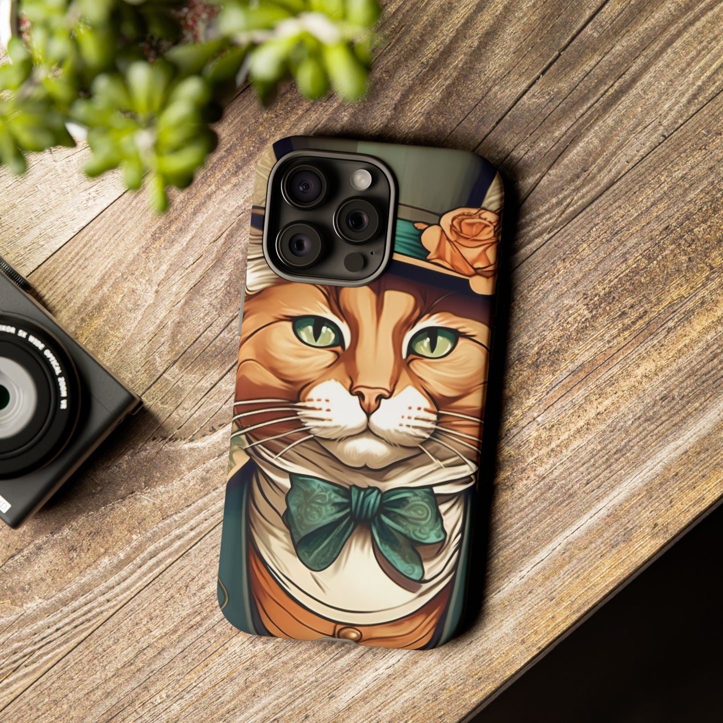 Alphonse Mucha Tough Phone Cases (A gentleman cat)