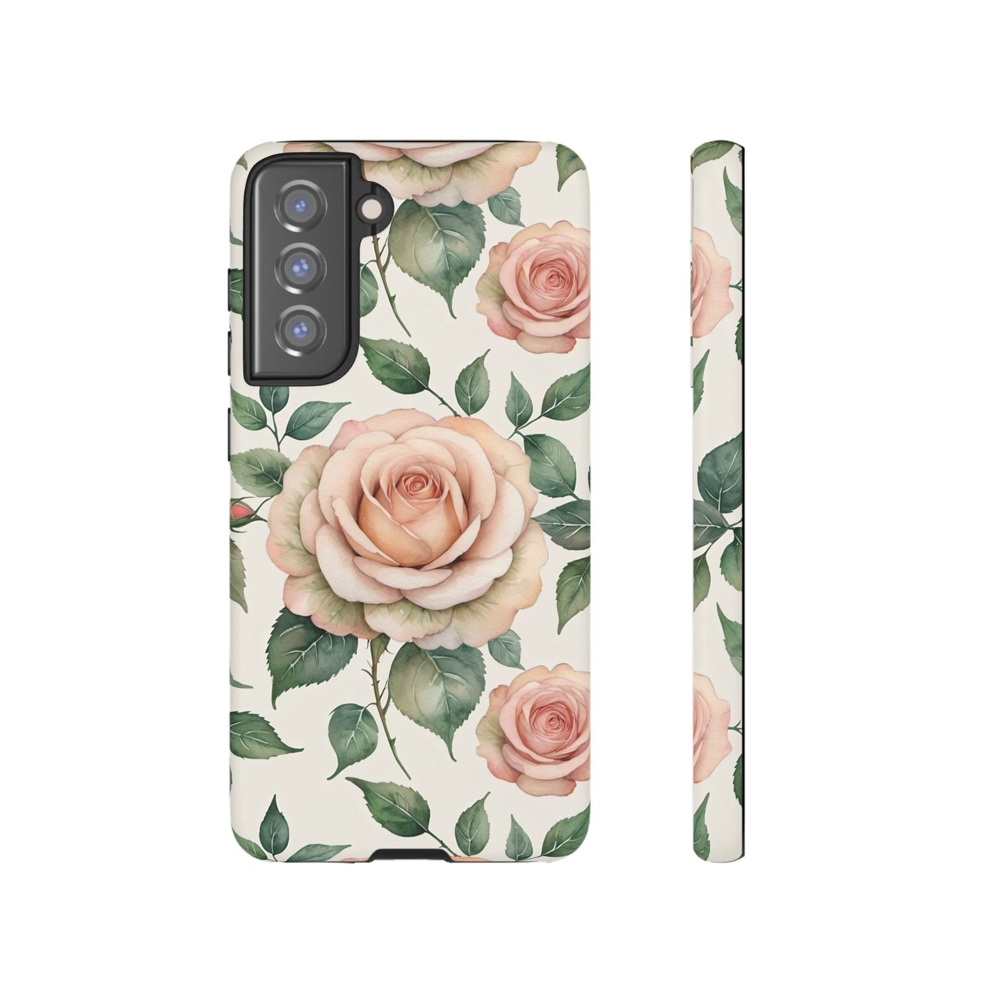 Watercolor Large Roses Tough Cases