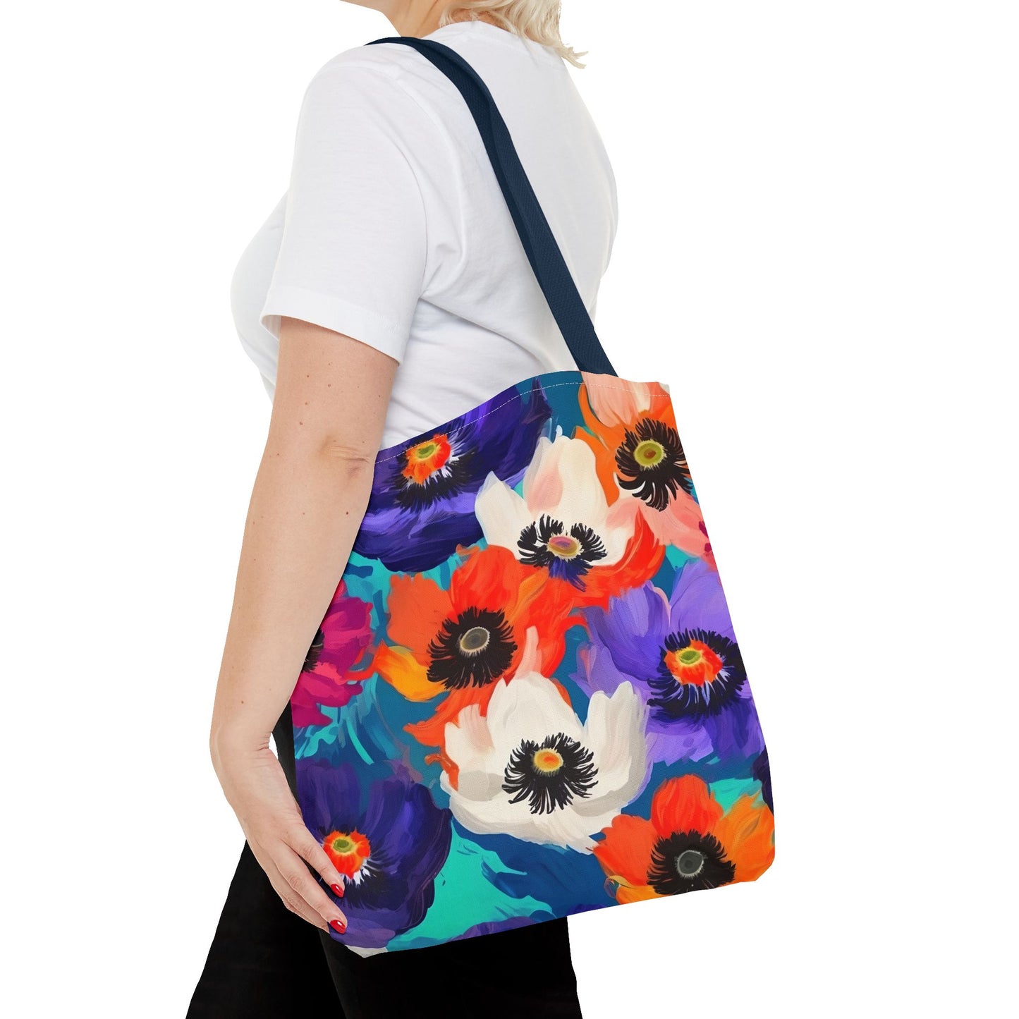 Fauvism inspired Colorful Anemones Tote Bag