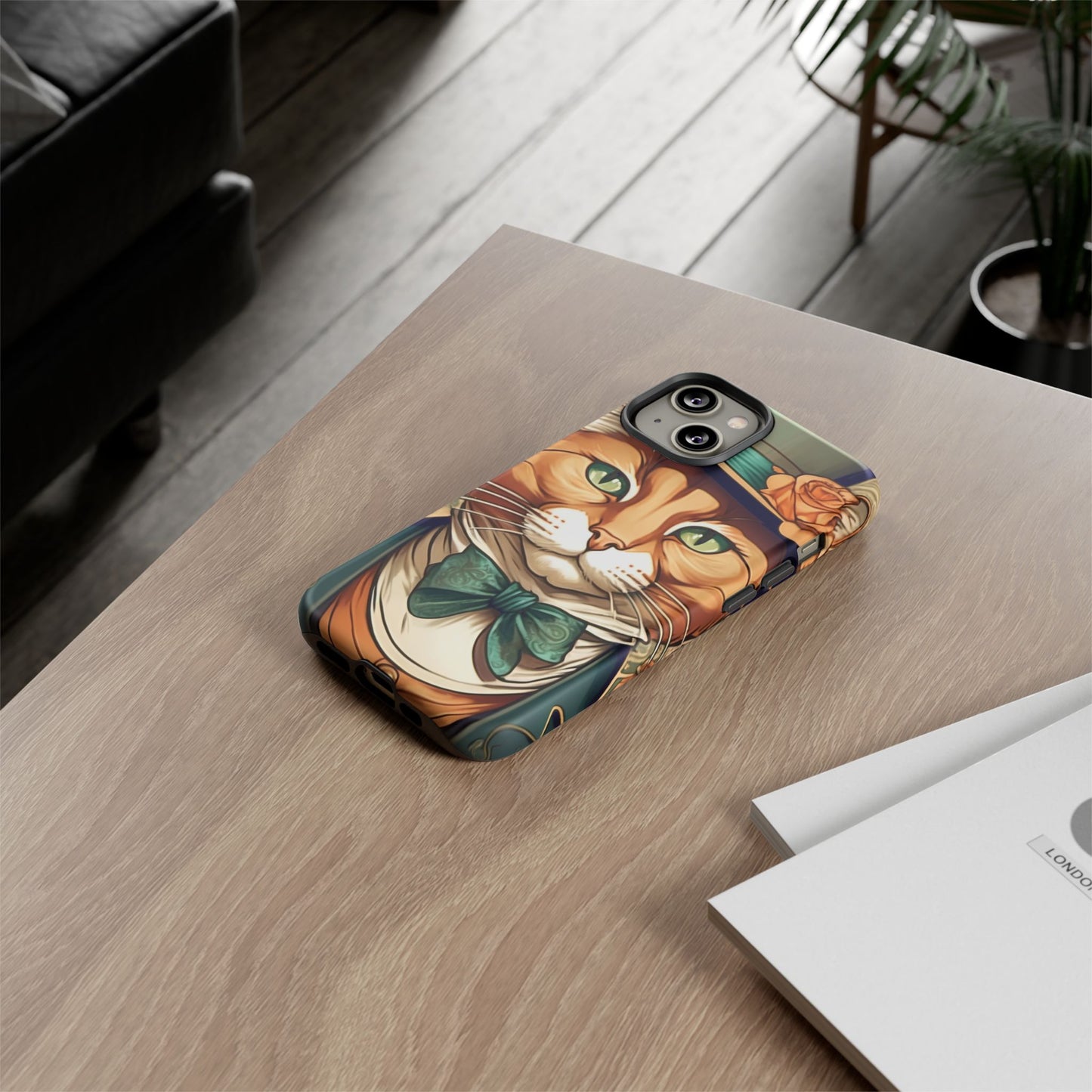 Alphonse Mucha Tough Phone Cases (A gentleman cat)
