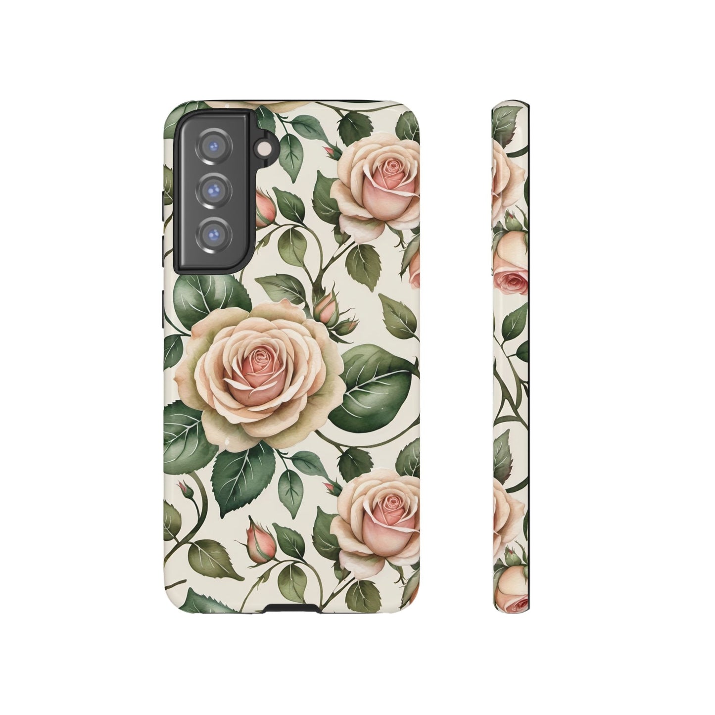 Watercolor Large Roses Tough Cases 2
