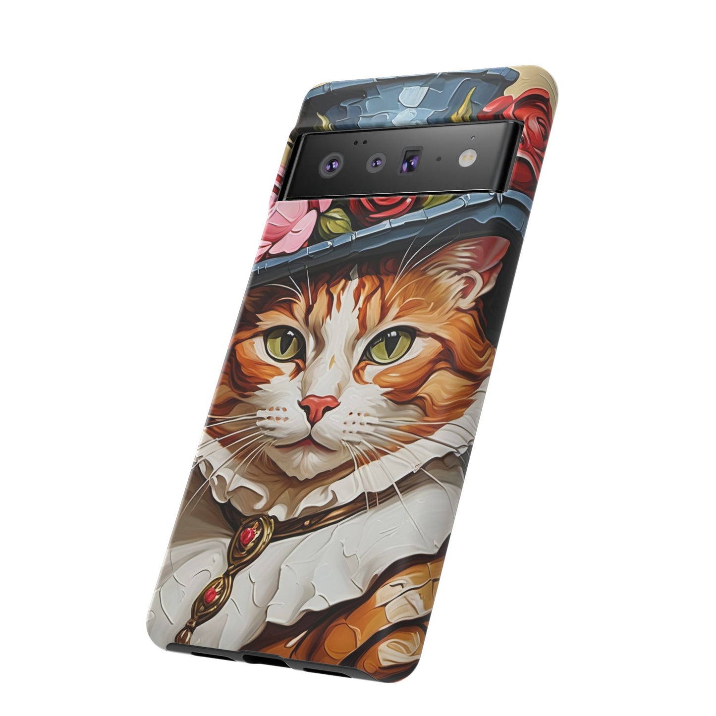 Oil Painting Cat Tough Phone Cases (A Gentleman)